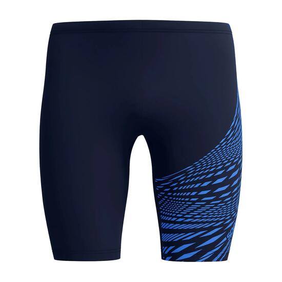 Jammer De Natation Motif/style Ondulé MEDLEY Homme (Bleu Marine / Bleu)