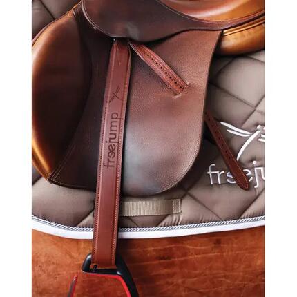 Etrivières équitation cuir Freejump Classic Wide