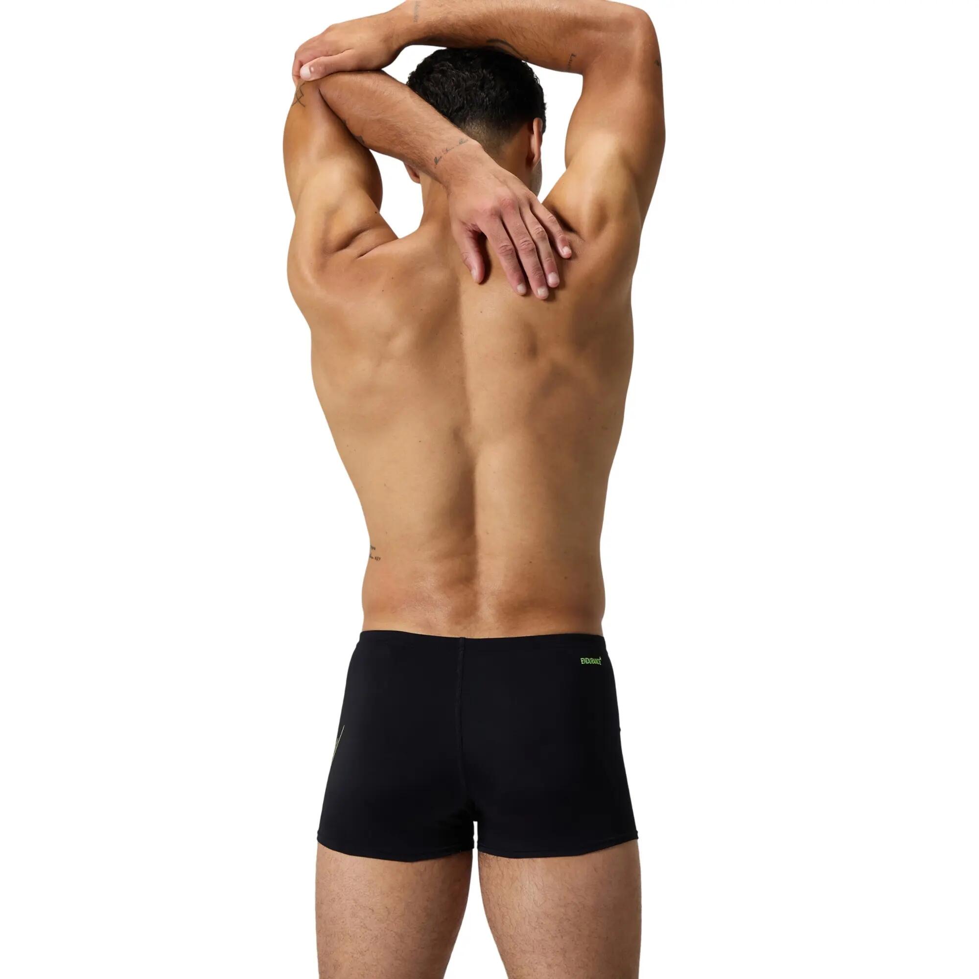 Short De Bain Motif/style Logo HYPERBOOM PLACEMENT Homme (Noir / Jaune) 3/6