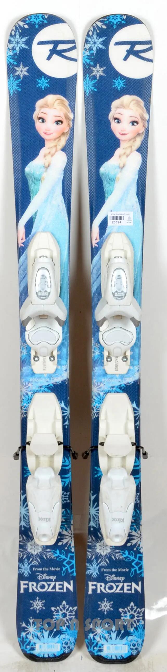 RECONDITIONNE - Skis junior Rossignol FROZEN blue - BON 2/5
