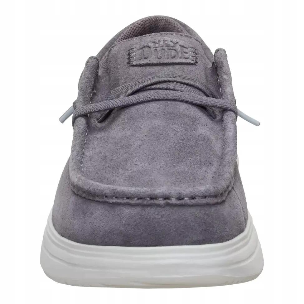 HeyDude Męskie Buty Mokasyny Wsuwane Zamszowe Wally Comf Suede 40 4/4