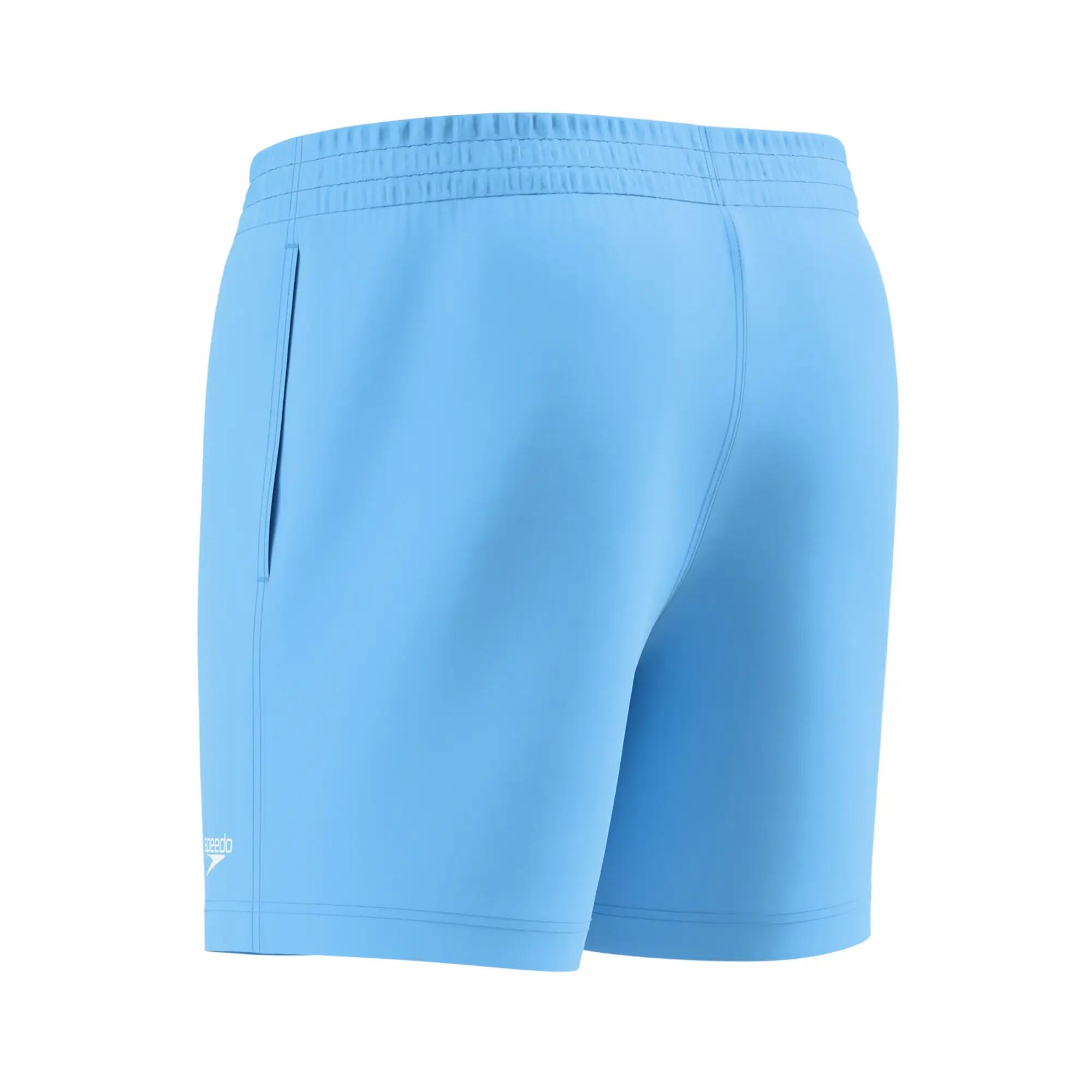 Short De Bain Uni À Taille Élastiquée ESSENTIAL Homme (Bleu) 4/4
