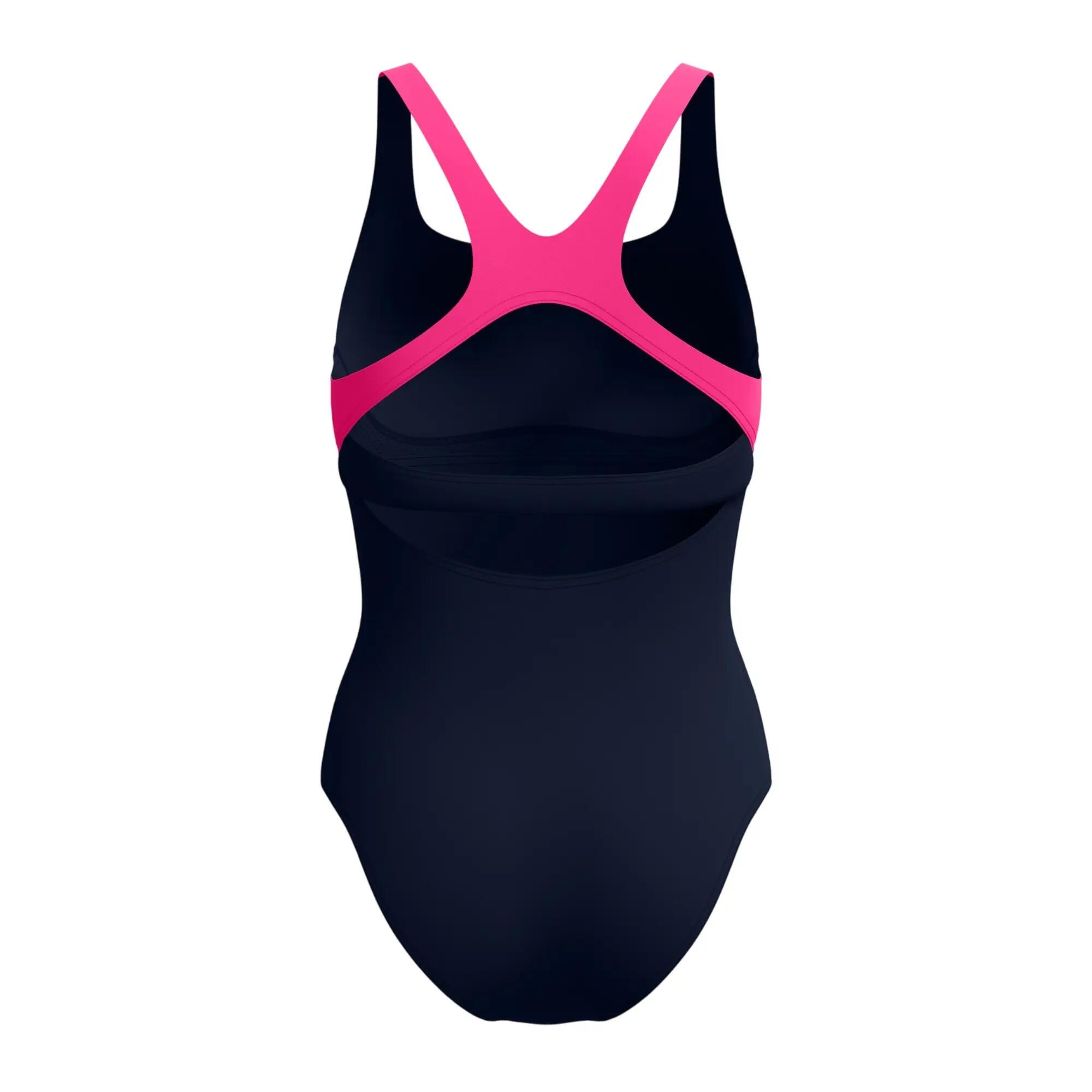 Costume Da Bagno Intero Tinta Unita Flex Donna Speedo Blu Navy 3/4
