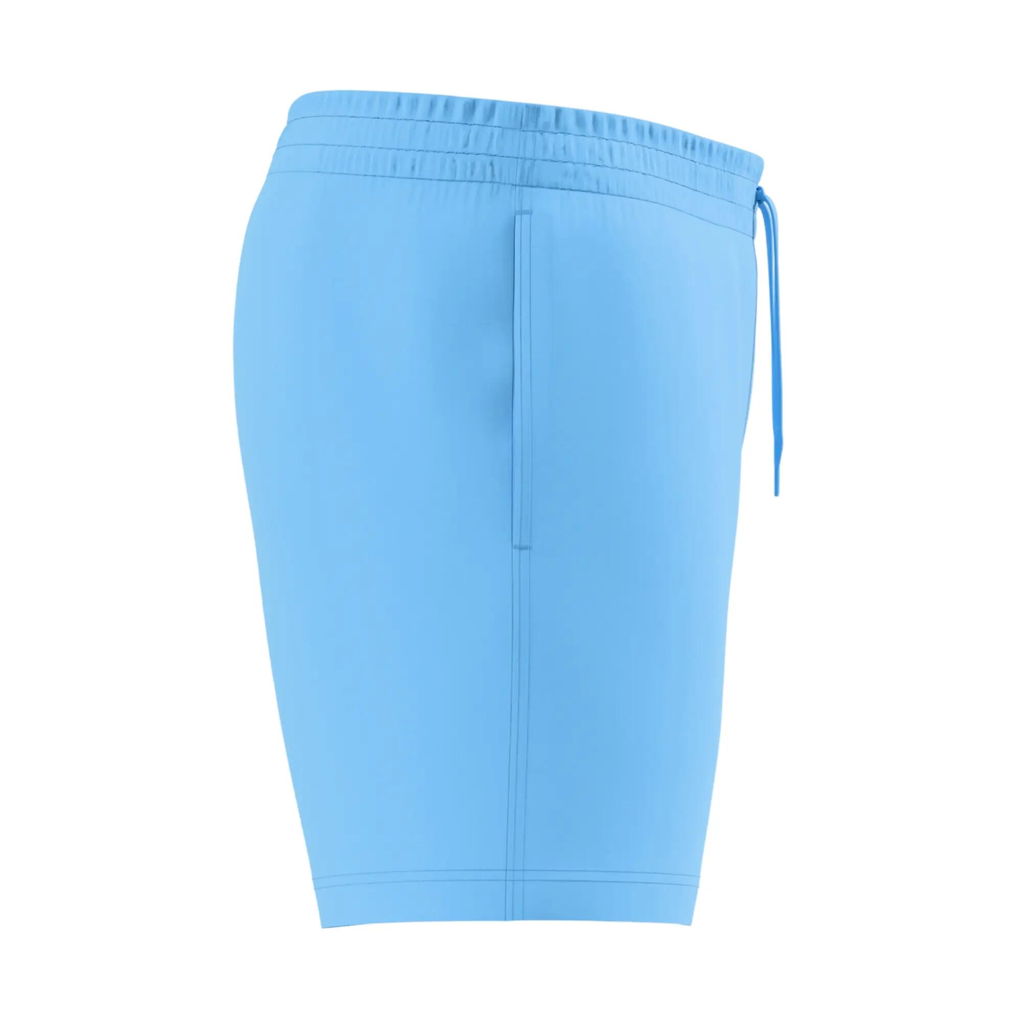 Short De Bain Uni À Taille Élastiquée ESSENTIAL Homme (Bleu) 3/4