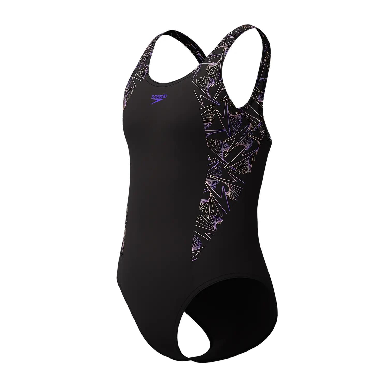 Maillot De Bain 1 Pièce Dos Nageur Motif/style À Motifs HYPERBLOOM SPLICE Fille 3/3
