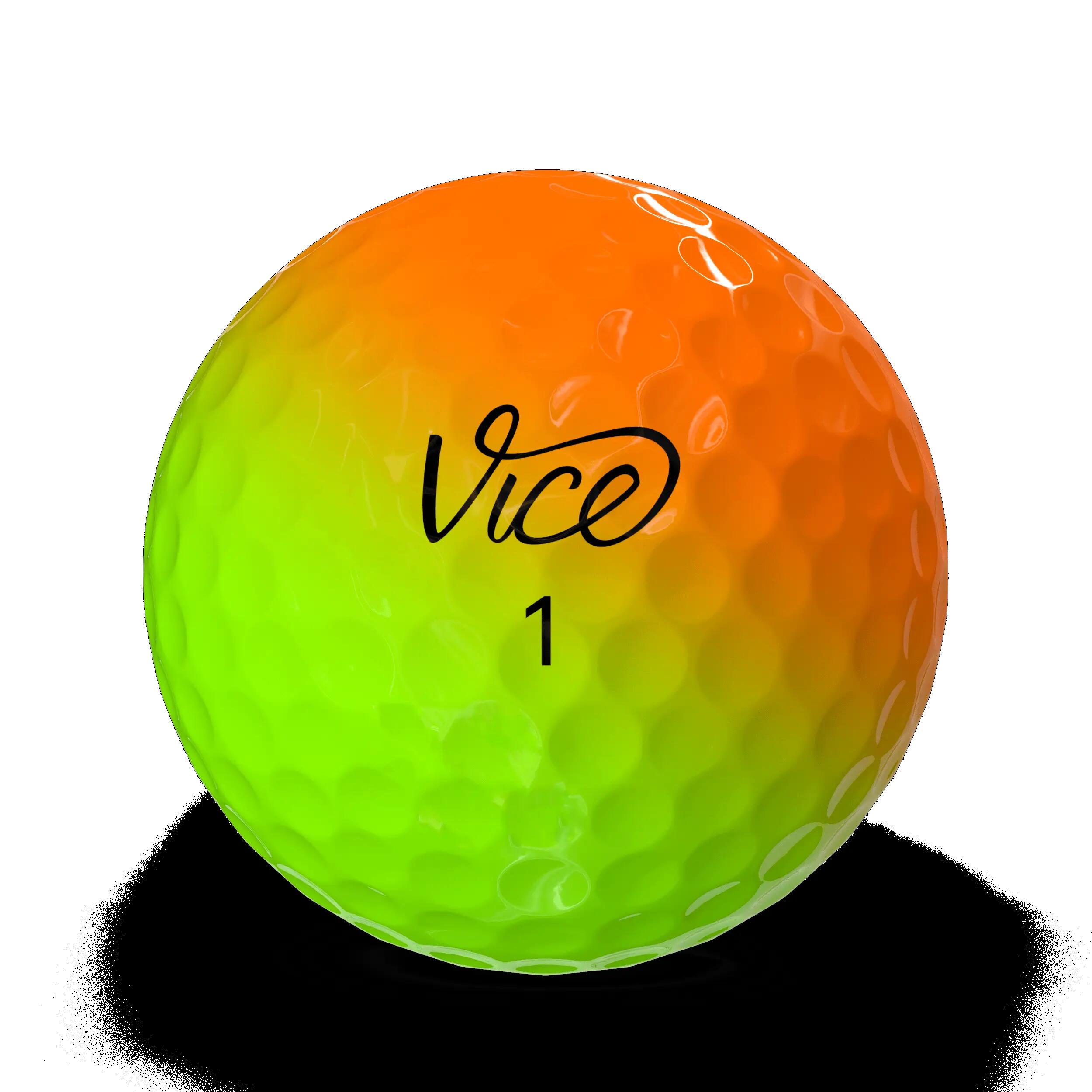 Vice Pro Plus 12x Bolas de Golfe Shade Laranja Amarelo 3/3