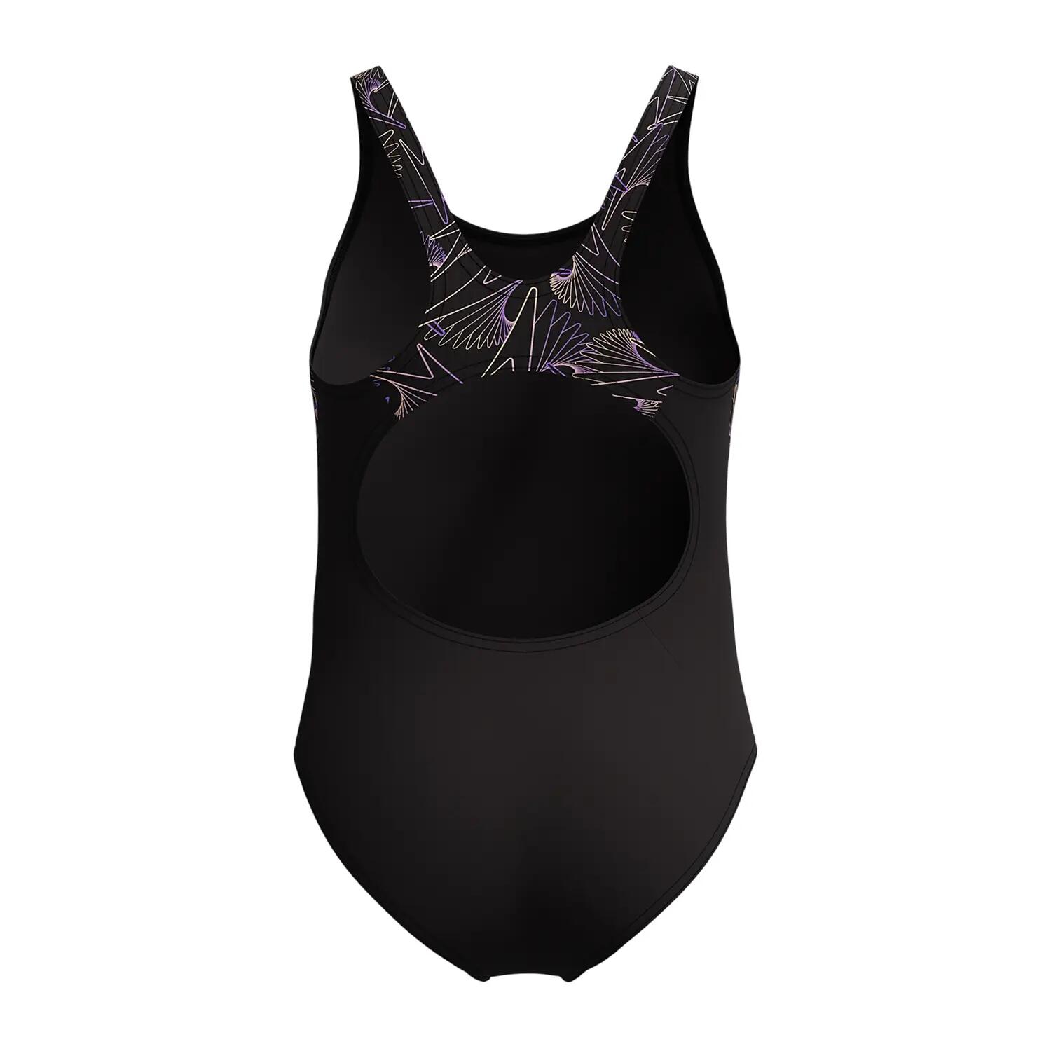 Maillot De Bain 1 Pièce Dos Nageur Motif/style À Motifs HYPERBLOOM SPLICE Fille 2/3