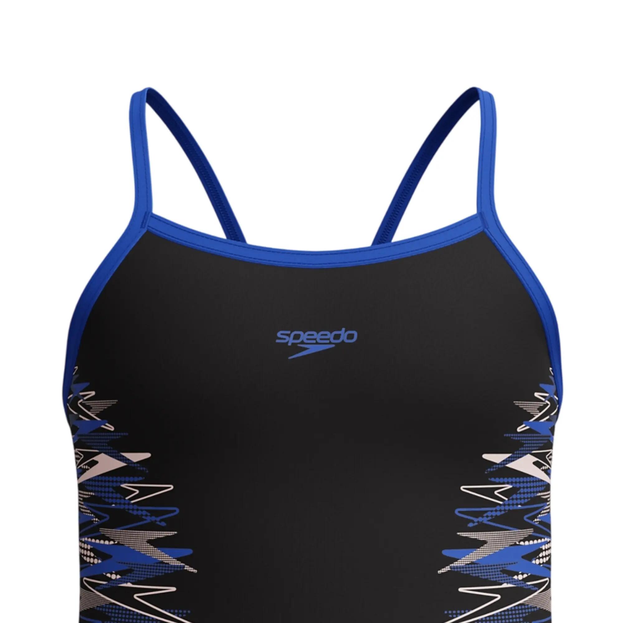 Costume Da Bagno Intero Bretellina Ragazze Speedo Placement Nero 3/4