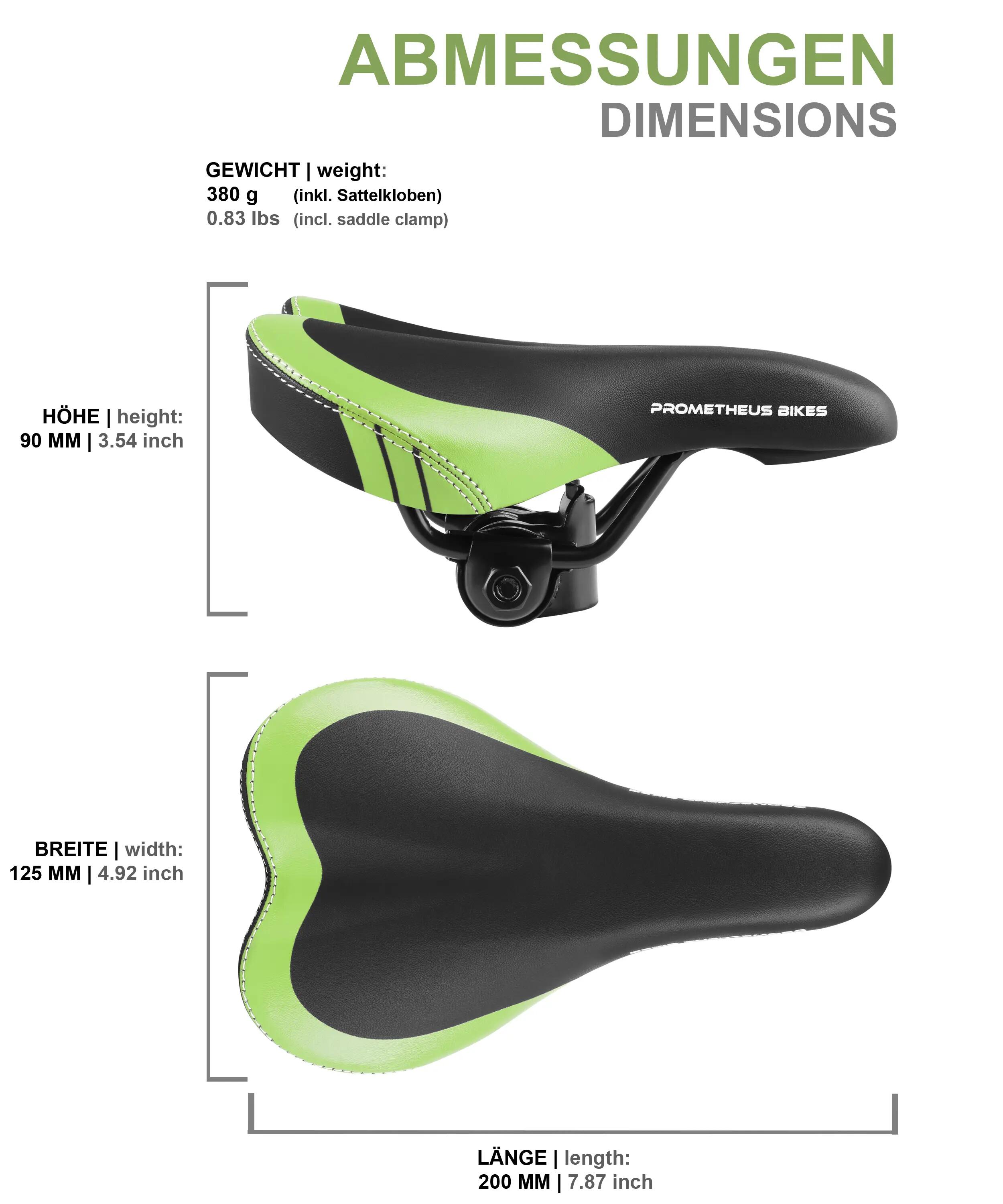 Selle vélo enfant draisienne 10/12/14/16 pouces Premium Verte 4/6