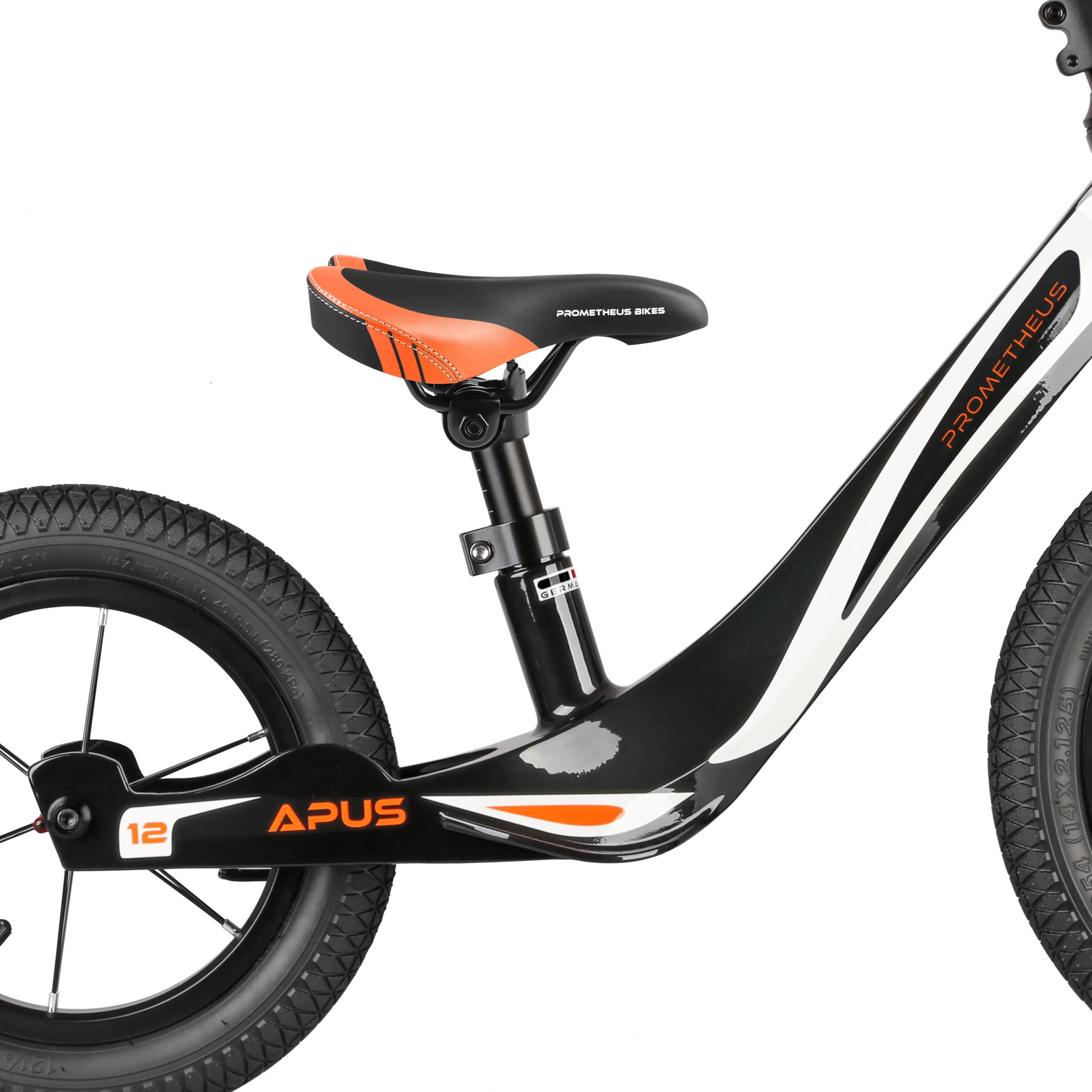 Sillín bicicleta infantil sin pedales 10/12/14/16 pulgadas Premium Naranja 2/6