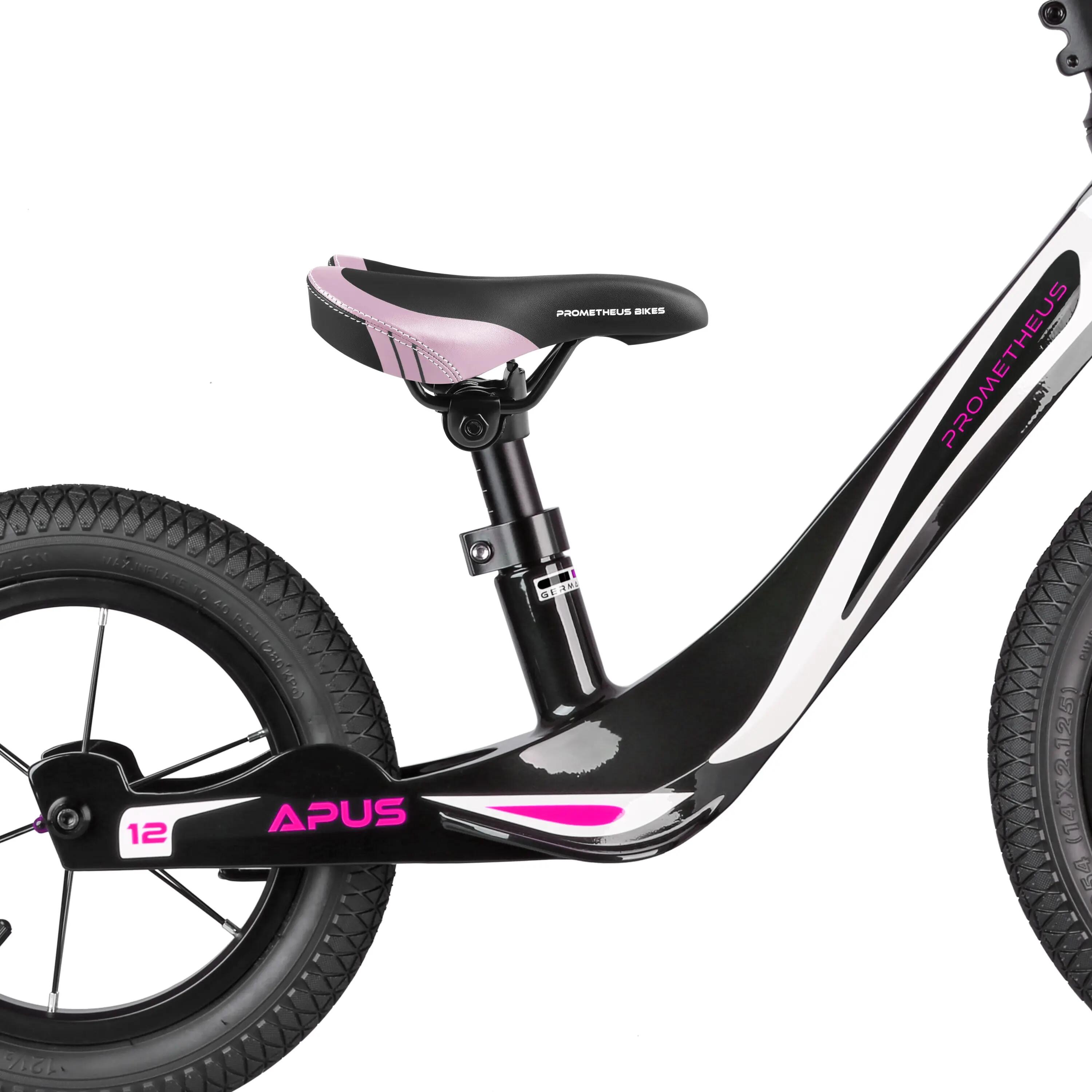 Sillín bicicleta infantil sin pedales 10/12/14/16 pulgadas Premium Rosa 2/6
