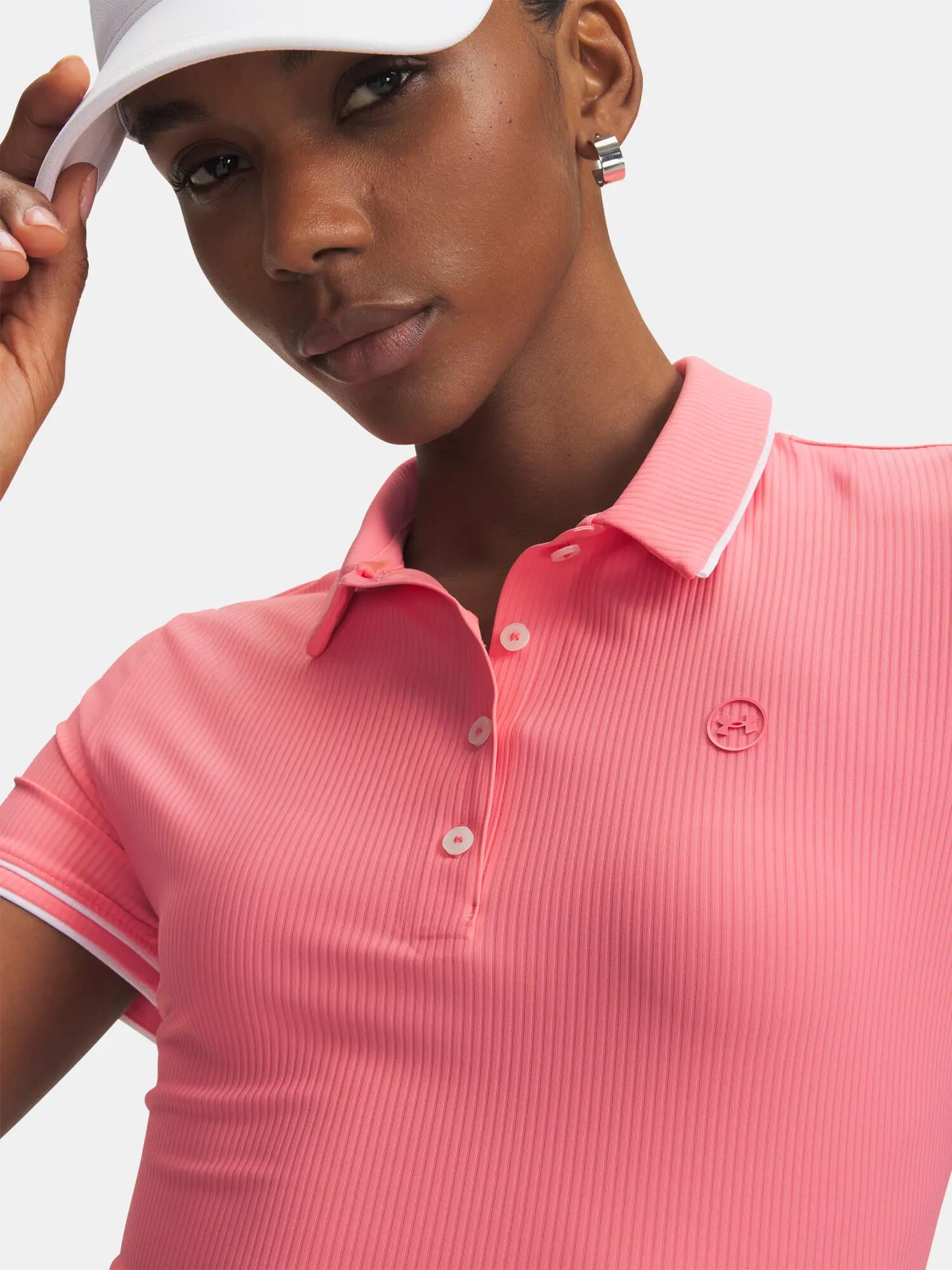 Női póló Under Armour UA Drive Chill SS Polo-PNK 3/3