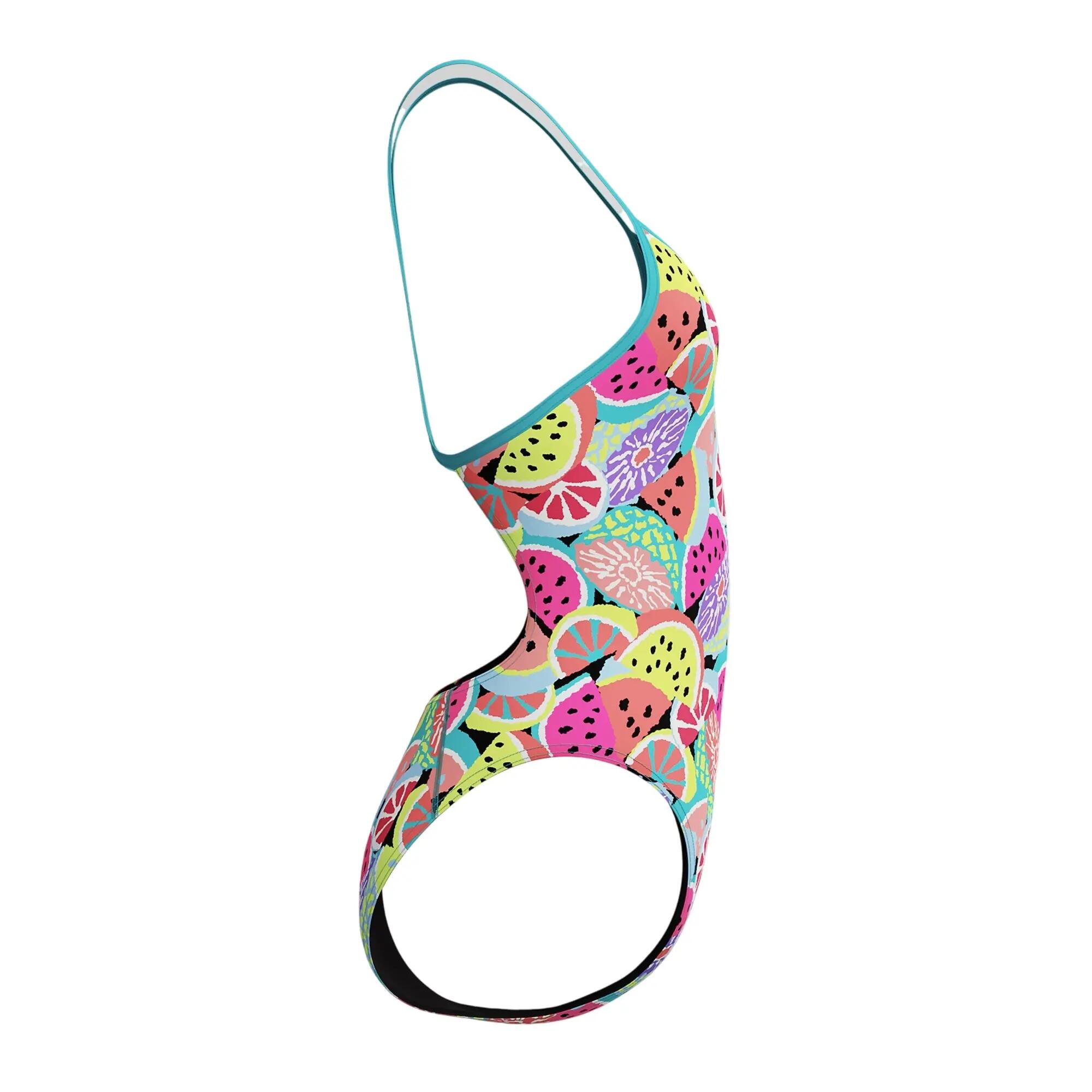 Maillot De Bain 1 Pièce Motif/style Fruit Femme (Multicolore Imprimé Intégral) 3/4