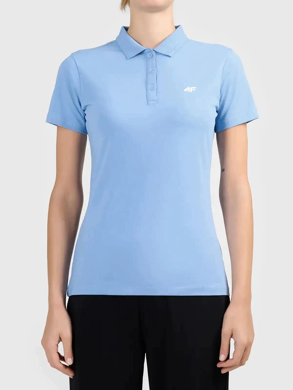KOSZULKA DAMSKA POLO 4F BAWENIANA T-SHIRT Z KOŁNIERZYKIEM  F0836 4/6