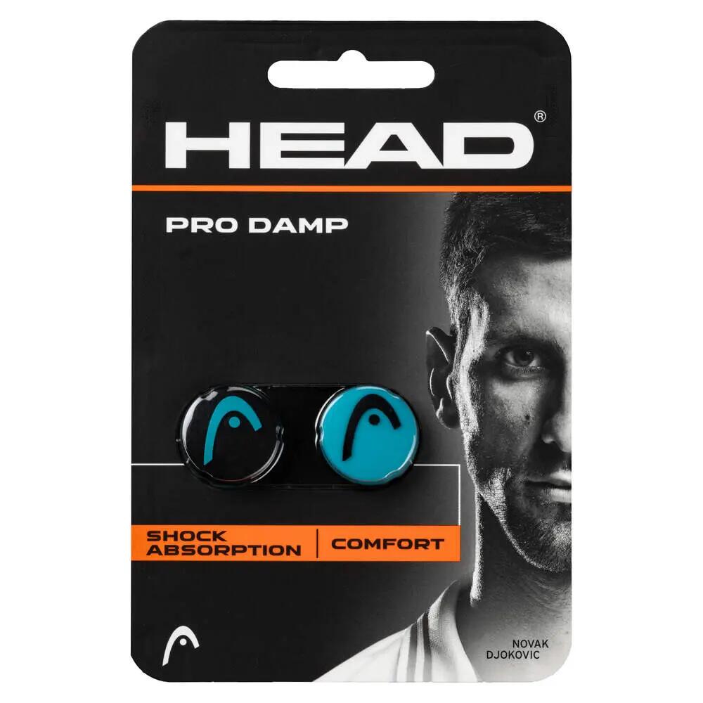 Tłumiki tenisowe Wibrastopy Head Pro Damp czarno-niebieskie 2/3