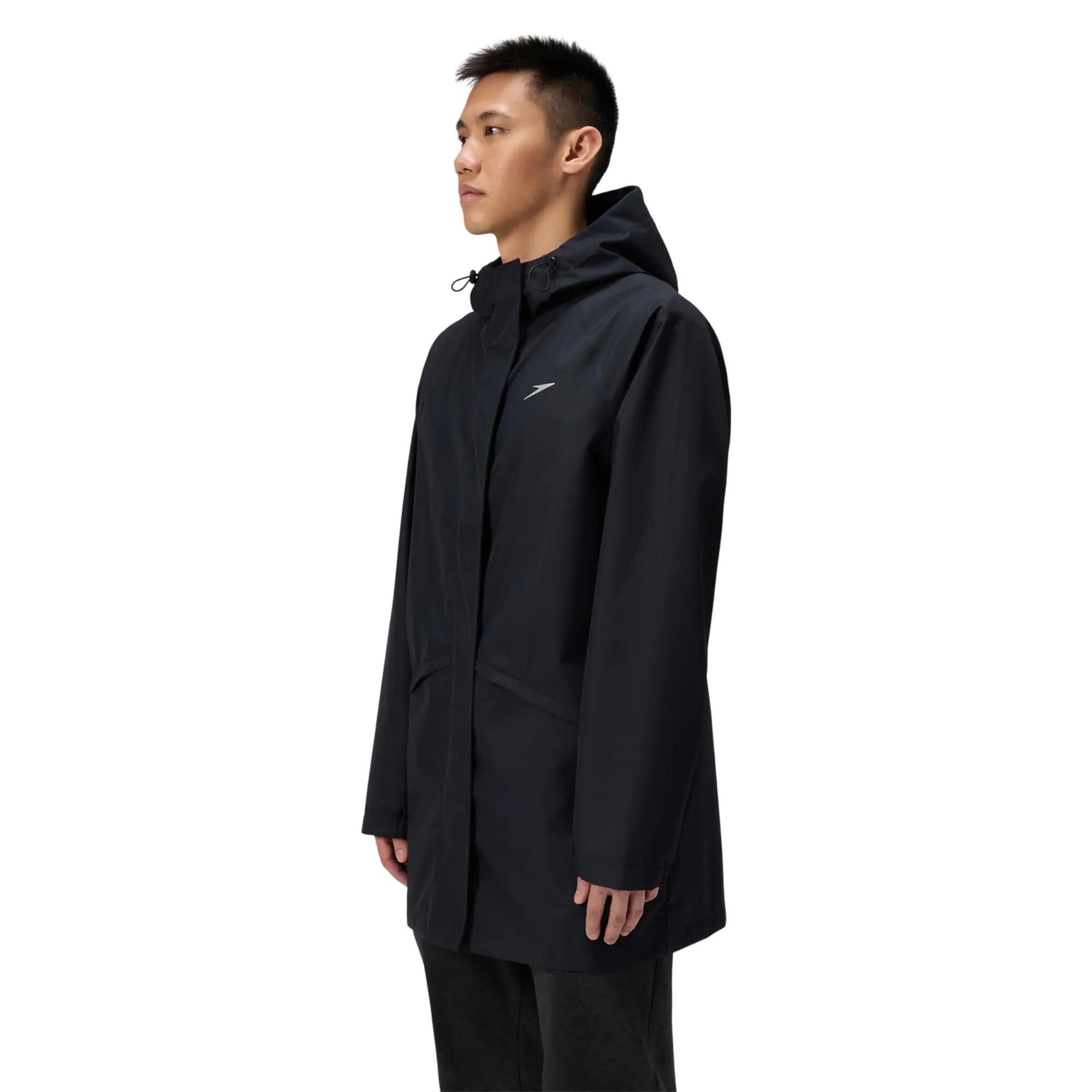 Veste Unie Et Hydrofuge À Capuche PRO Homme (Noir) 4/4