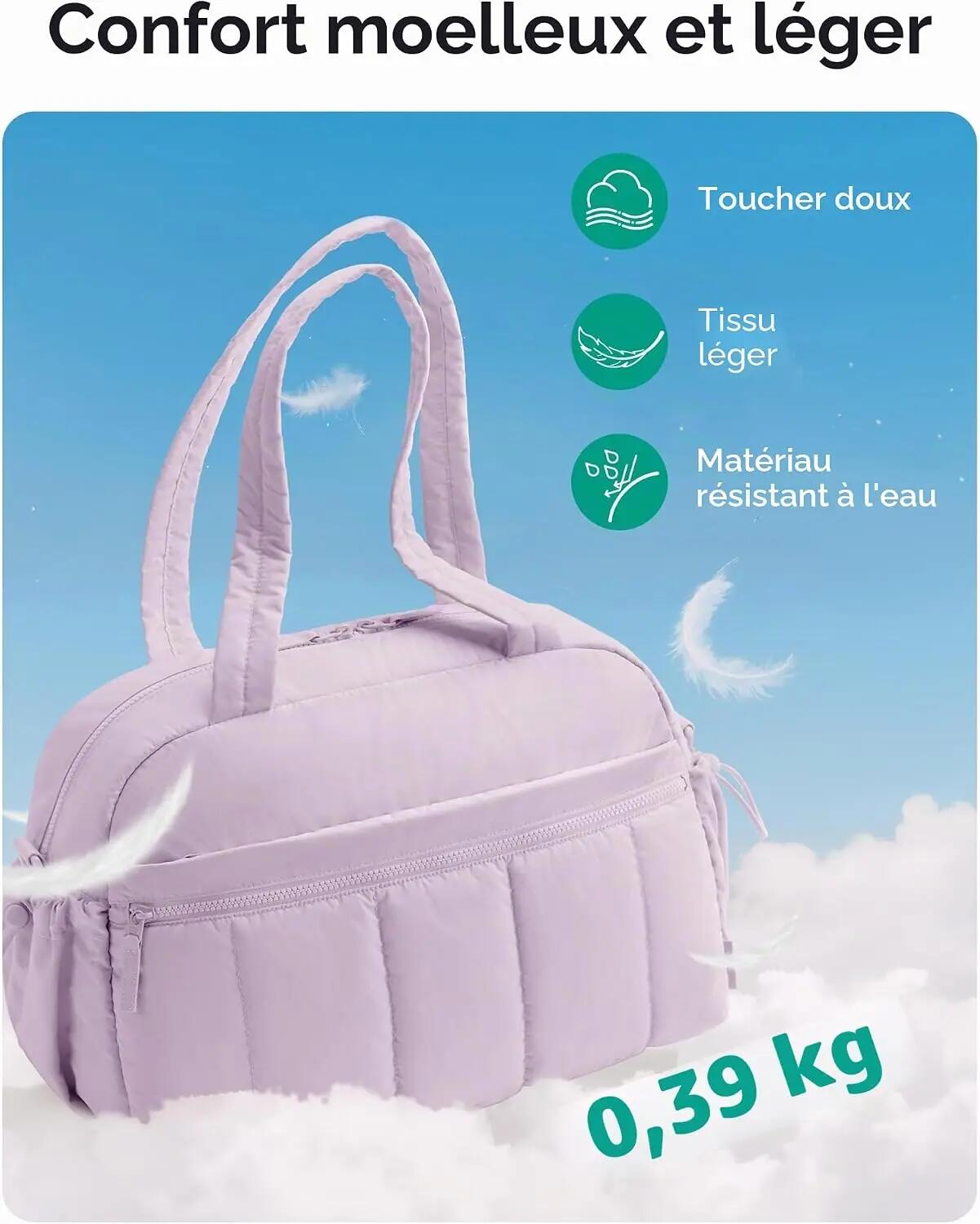 Sac de fitness Cloud pour femme – Sac de yoga léger pour courts séjours et voyag 4/5