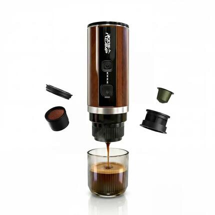 RoosCamp Machine à Expresso Portable 20 Bars – Capsules & Café Moulu, 12 V