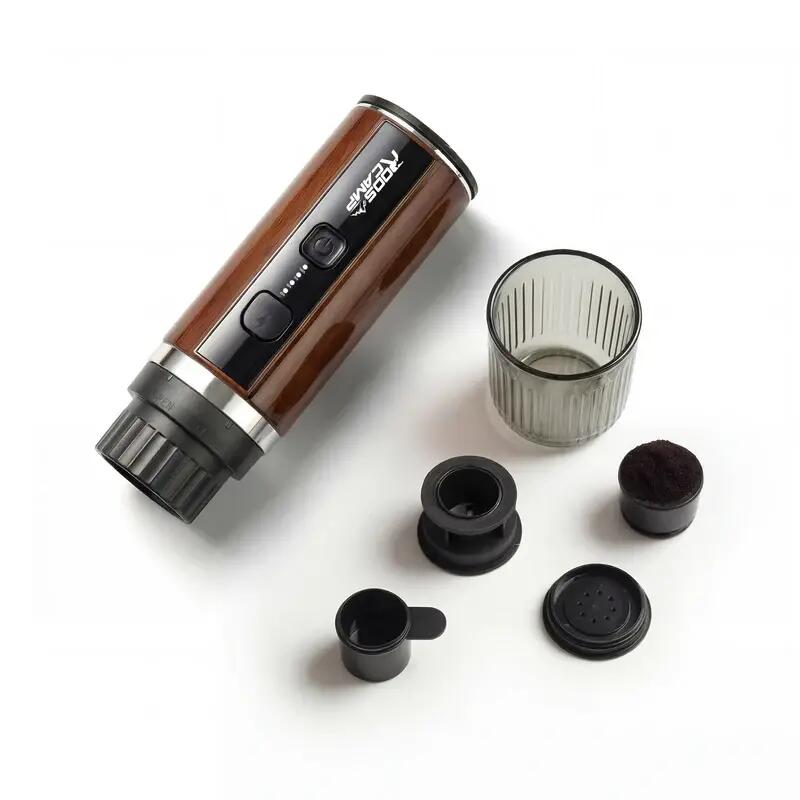 RoosCamp Machine à Expresso Portable 20 Bars – Capsules & Café Moulu, 12 V 3/10