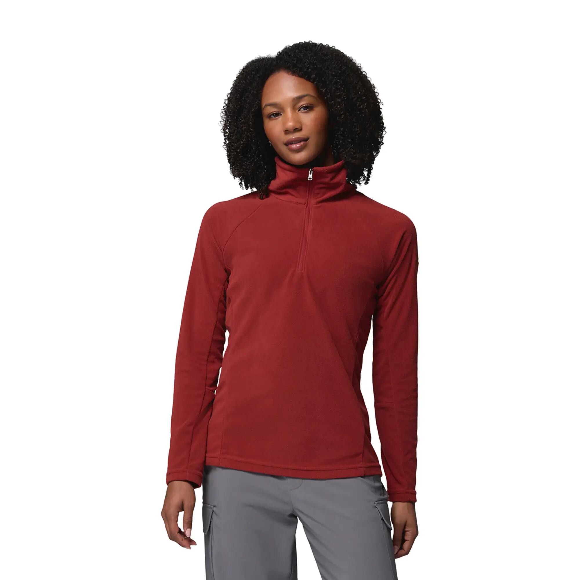 Felpa in pile da donna Columbia Glacial IV 1/2 Zip Red Oxide 5/5