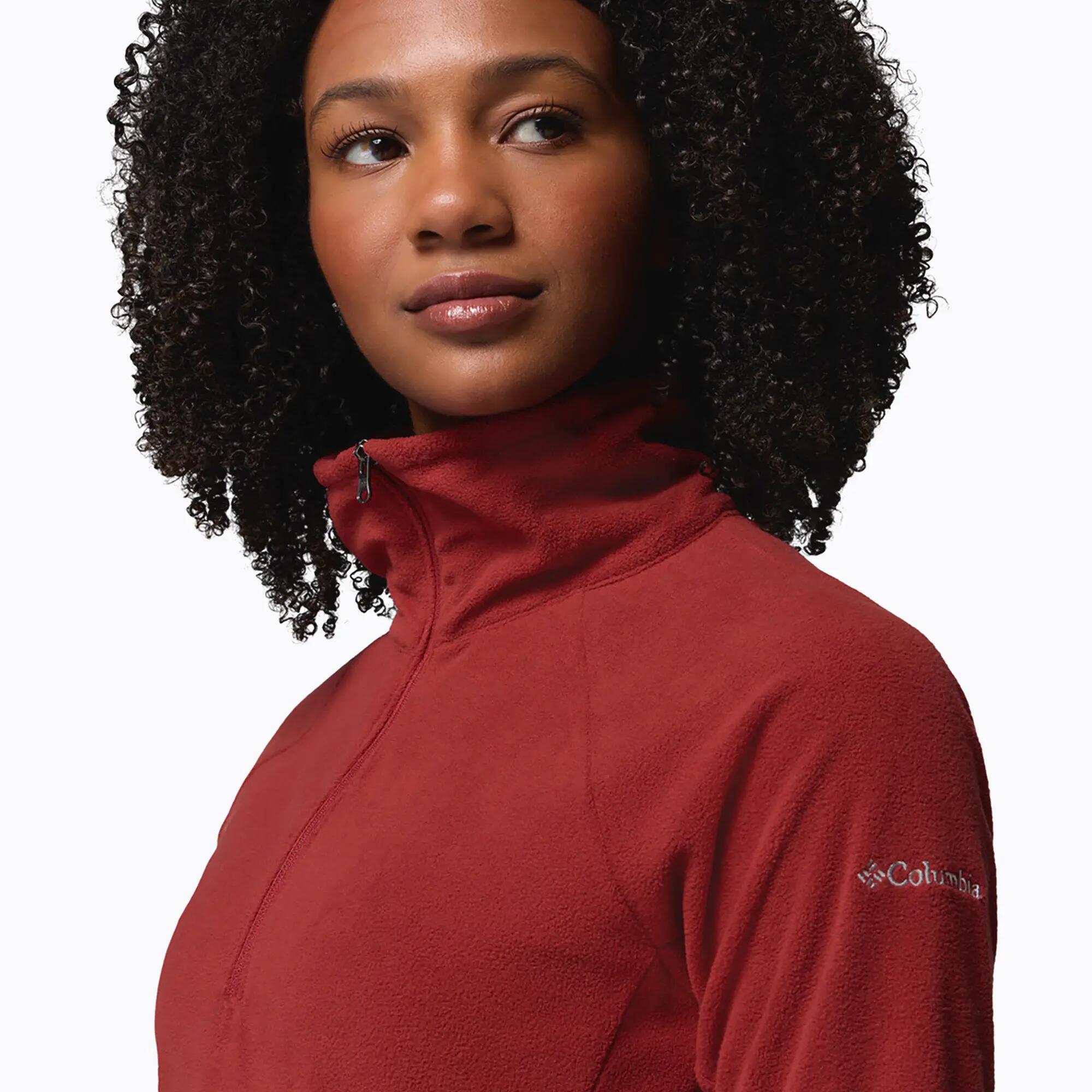 Felpa in pile da donna Columbia Glacial IV 1/2 Zip Red Oxide 4/5