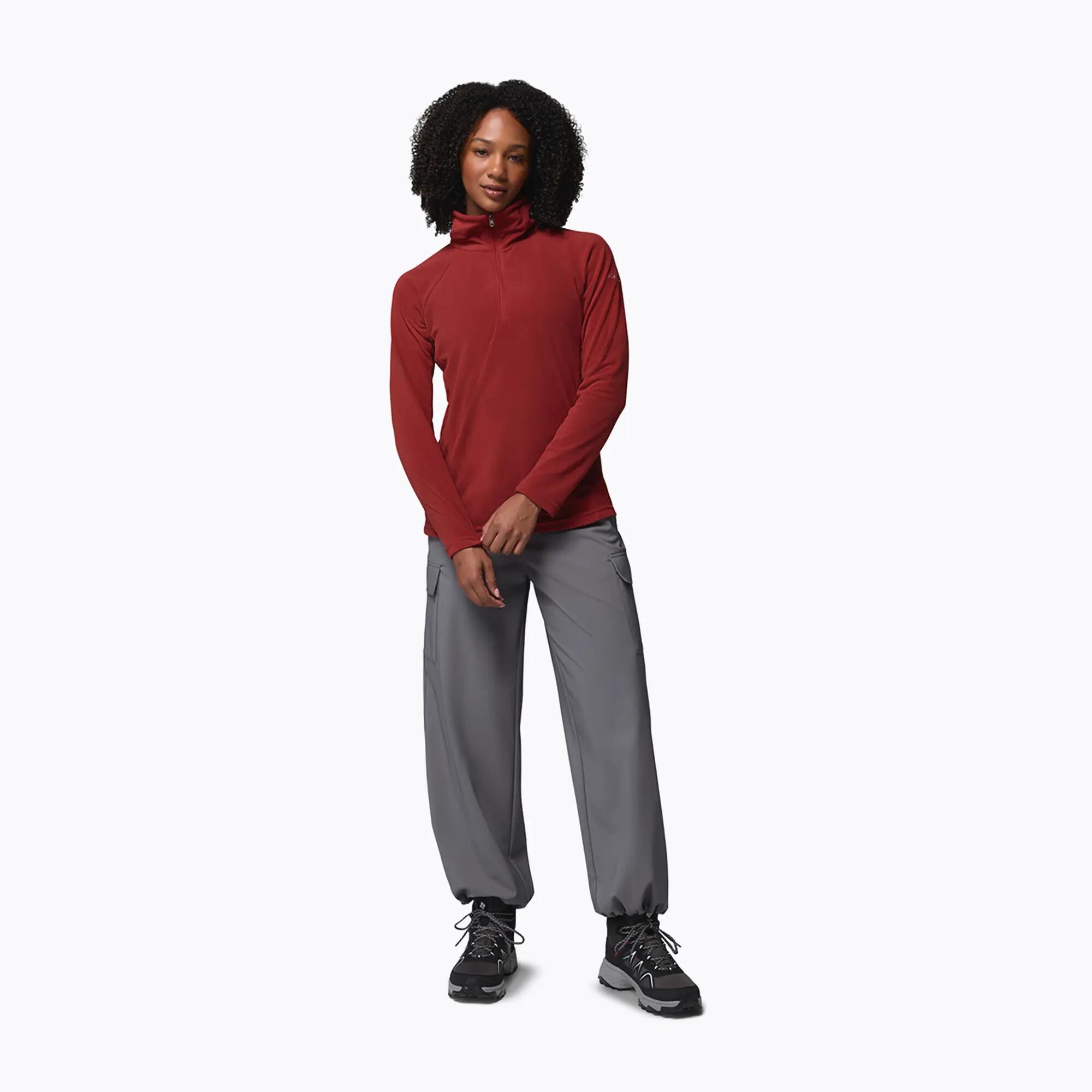 Felpa in pile da donna Columbia Glacial IV 1/2 Zip Red Oxide 2/5