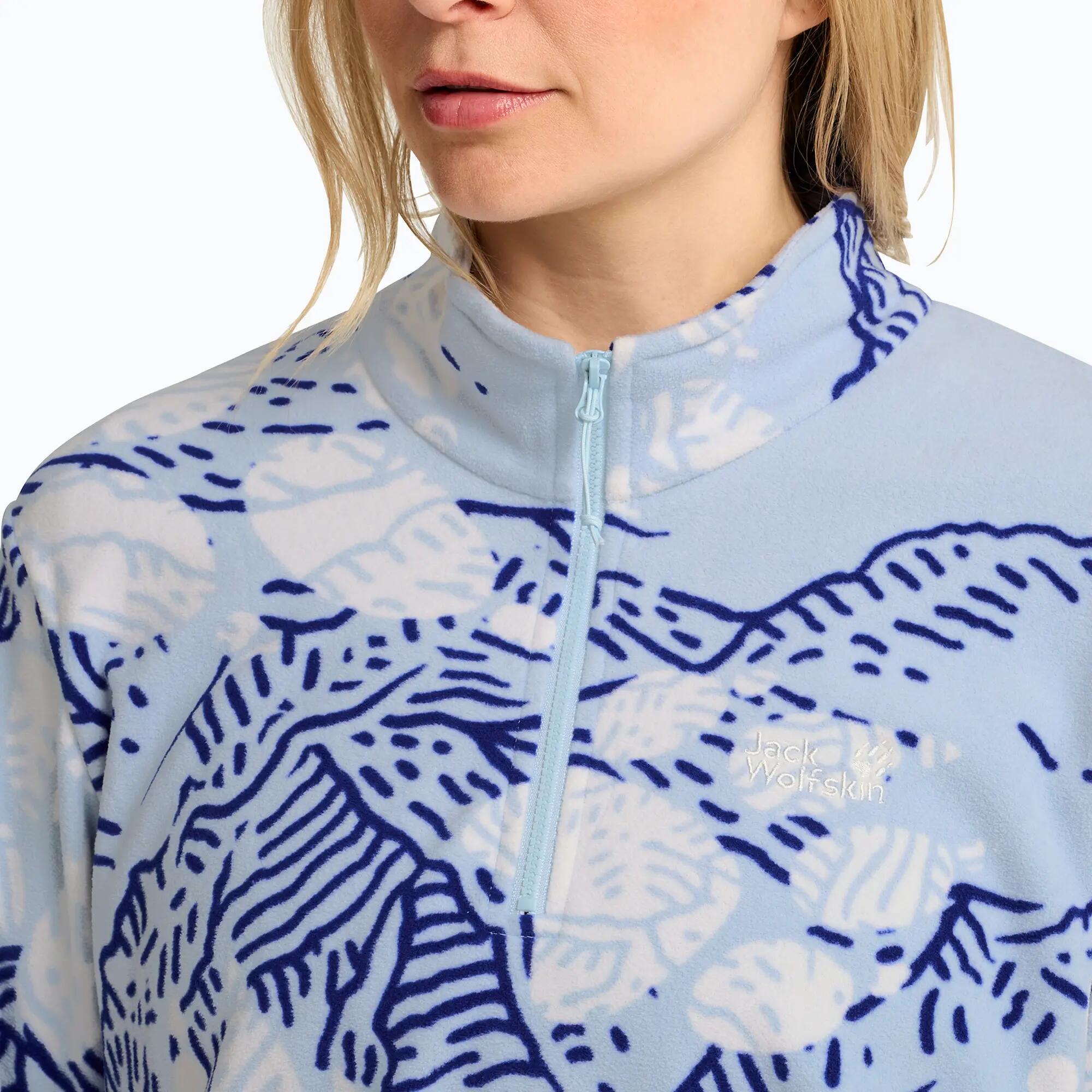 Dames fleecevest Jack Wolfskin Paw Era 100 Orint Half Zip 4/7