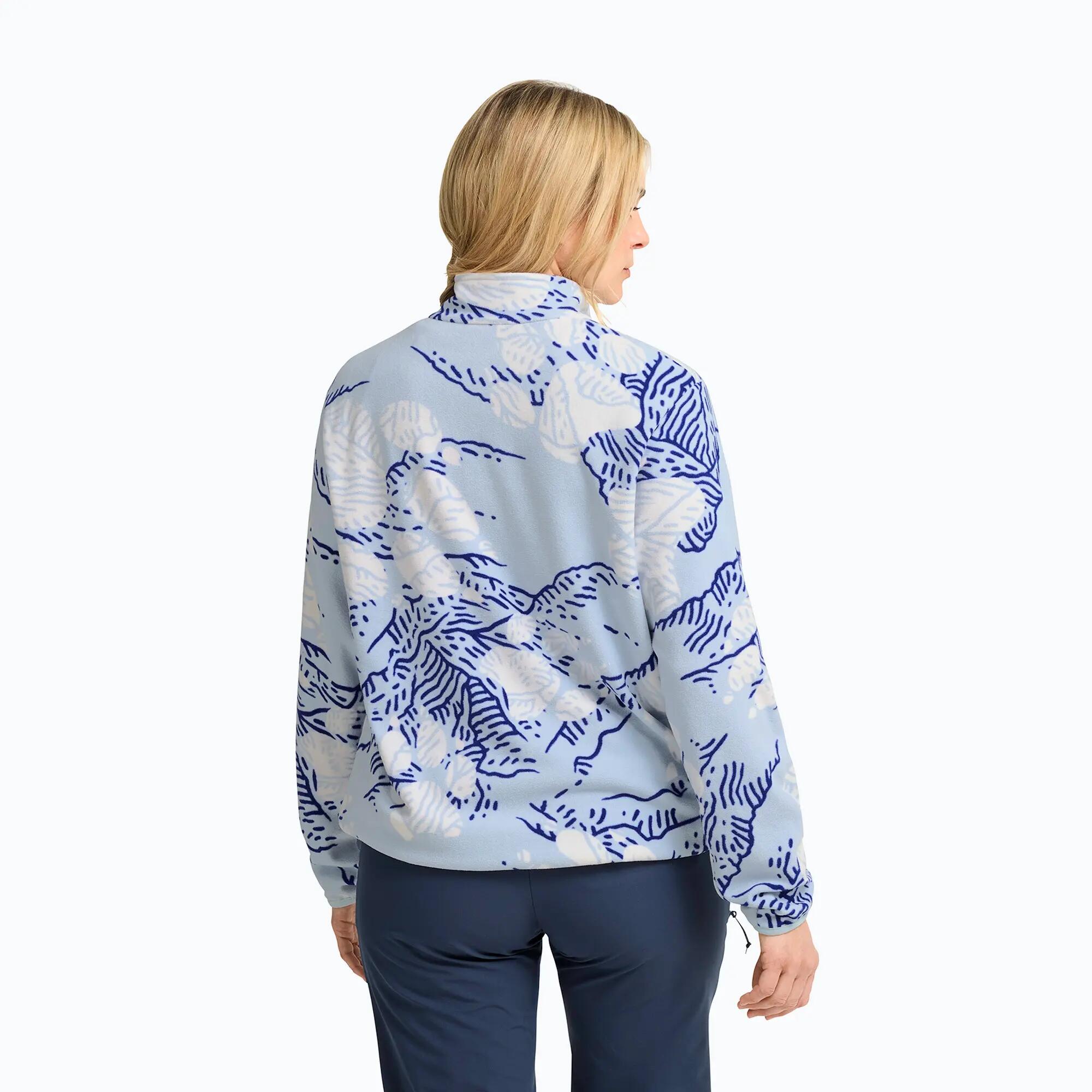 Dames fleecevest Jack Wolfskin Paw Era 100 Orint Half Zip 3/7