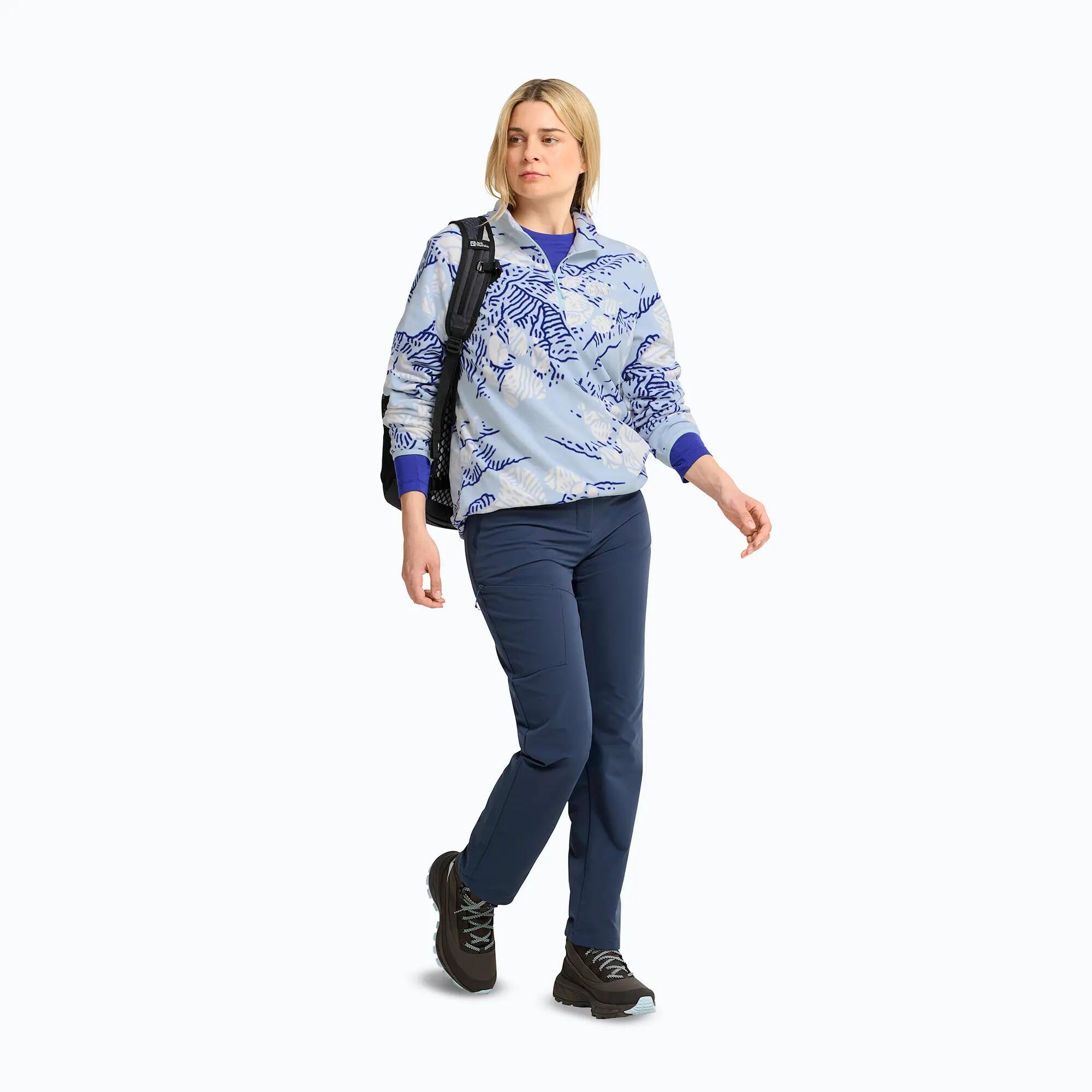Dames fleecevest Jack Wolfskin Paw Era 100 Orint Half Zip 2/7