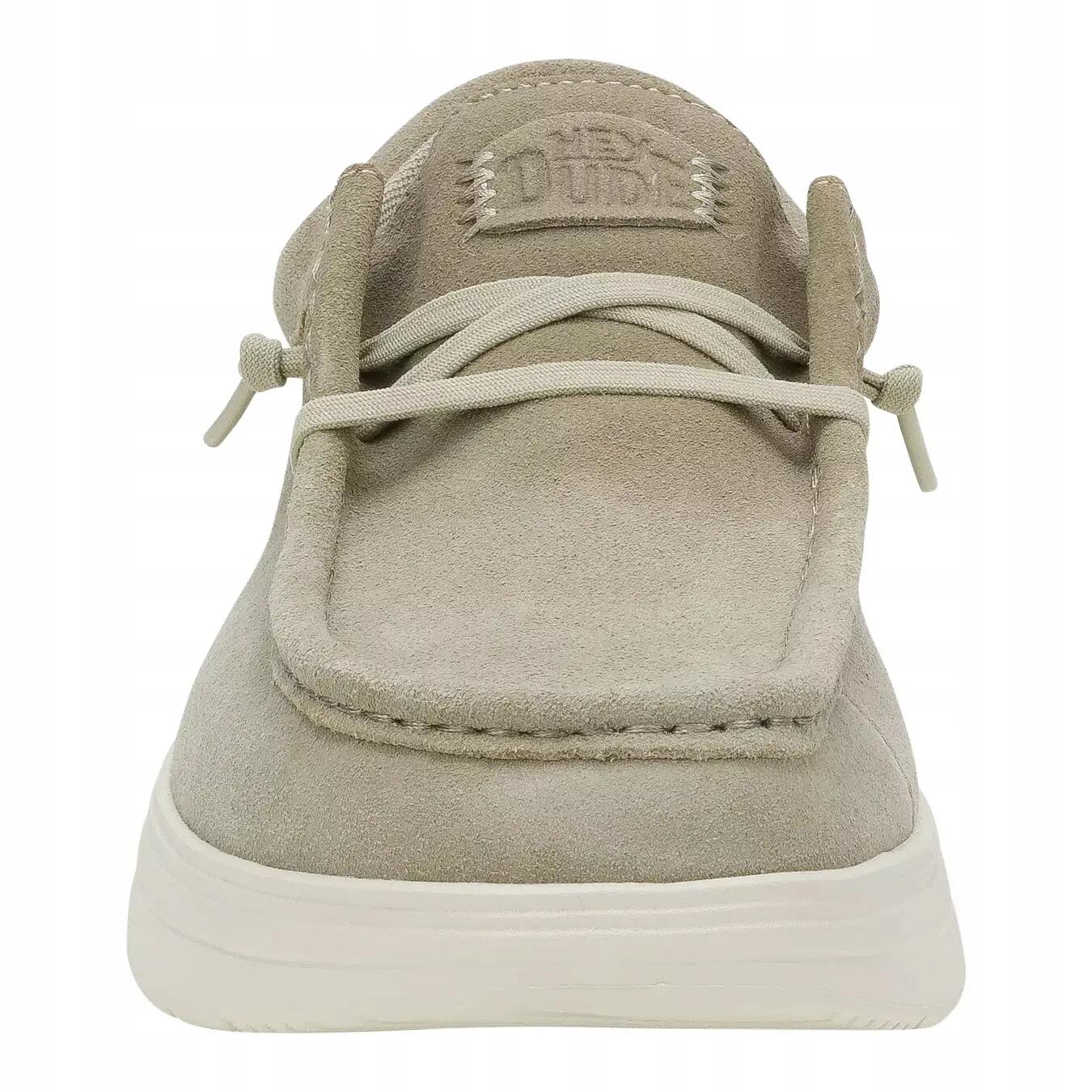 HeyDude Męskie Buty Mokasyny Wsuwane Zamszowe Wally Comf Suede 41 4/4