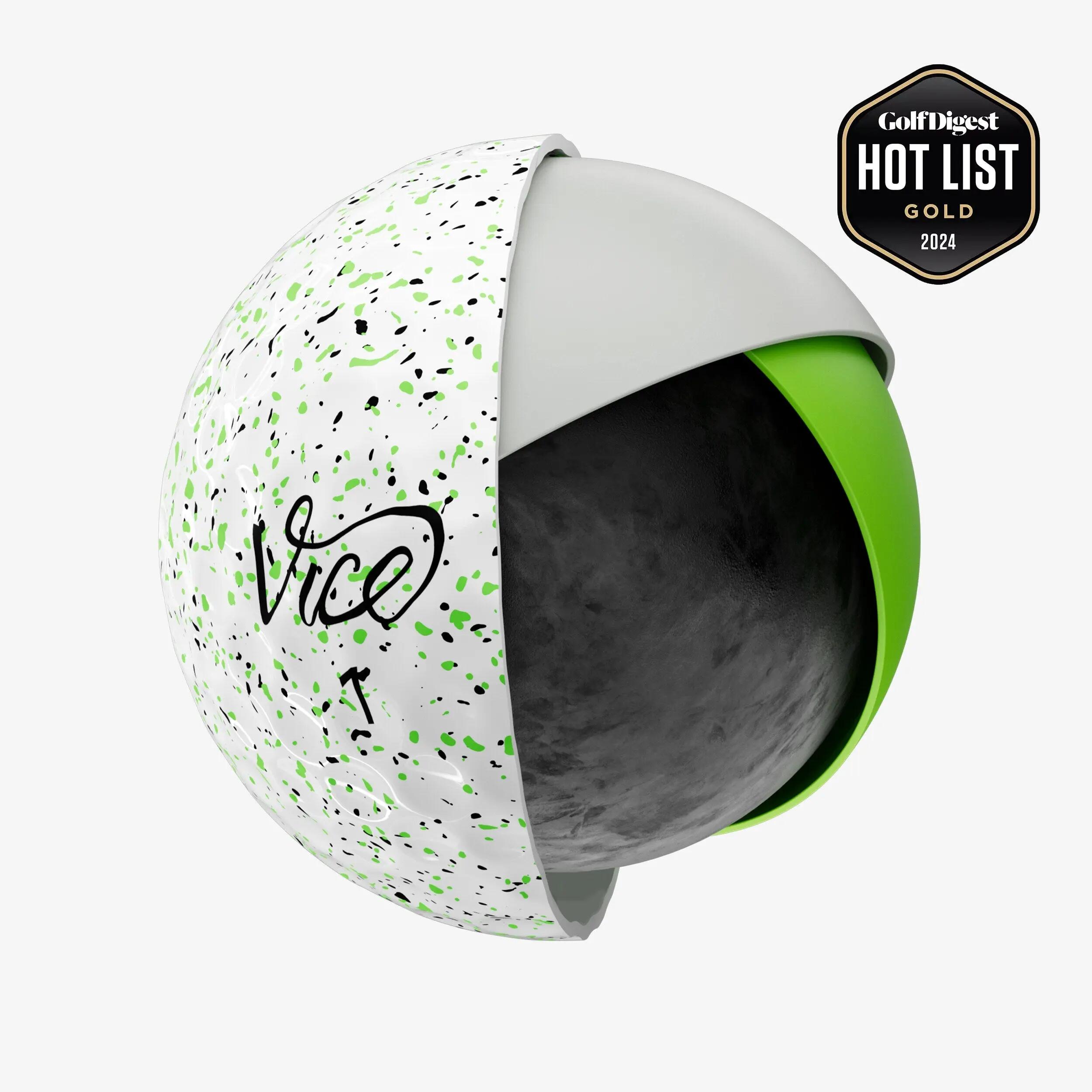 Vice Pro Plus 12x Balles de golf Drip Lime 5/5