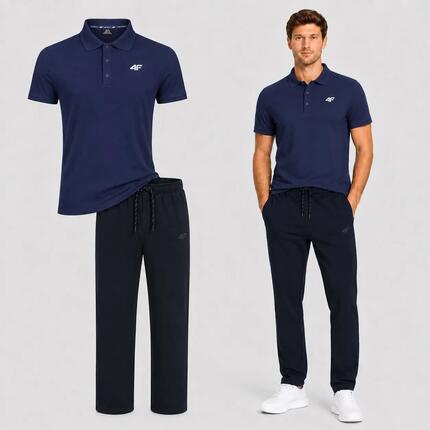 HEREN SET 4F: POLO T-SHIRT EN CASUAL BROEK - EEN COMPLETE OUTFIT