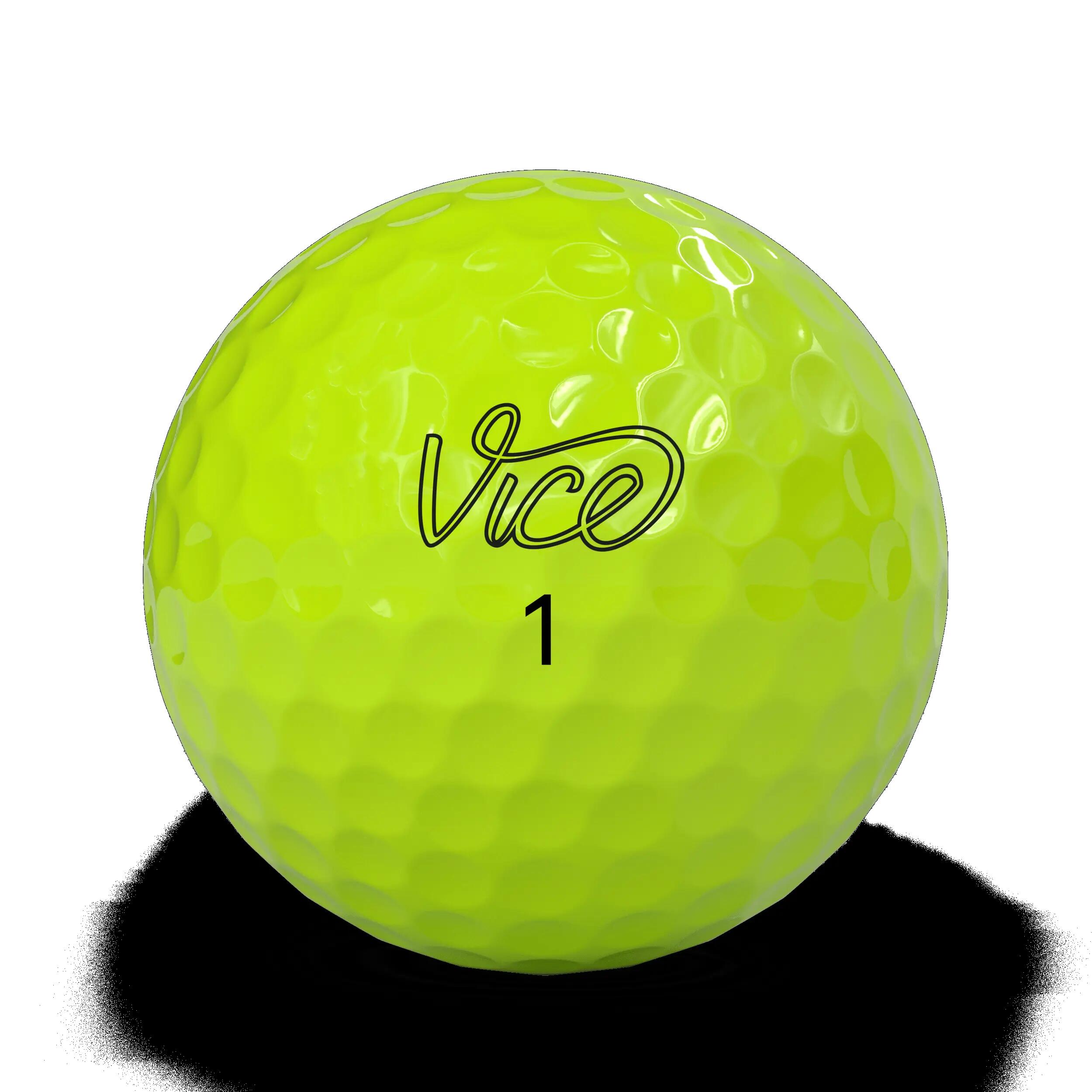 Vice Drive 12x Bolas de Golfe Amarelo 3/7