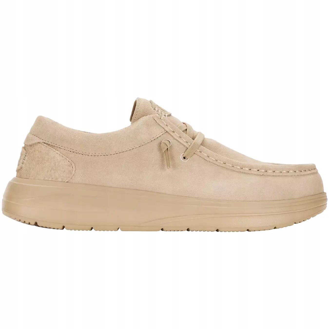 HeyDude Męskie Buty Mokasyny Wsuwane Zamszowe Wally Comf Suede 44 2/4