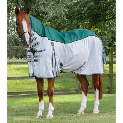 Couverture anti-mouches pour cheval avec sursangles Premier Equine ShowerTex 0 g