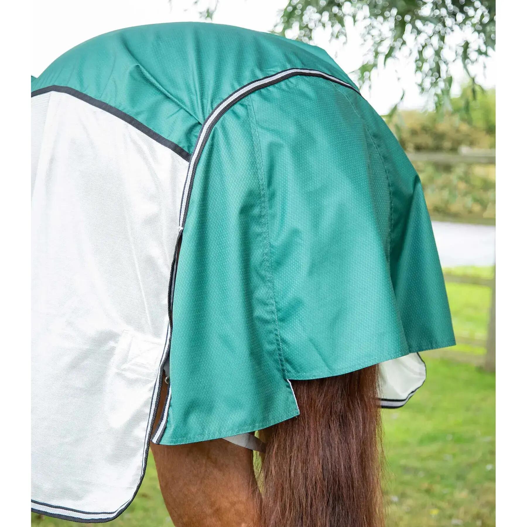 Fliegendecke für Pferde mit Übergurten Premier Equine ShowerTex 0 g 3/6