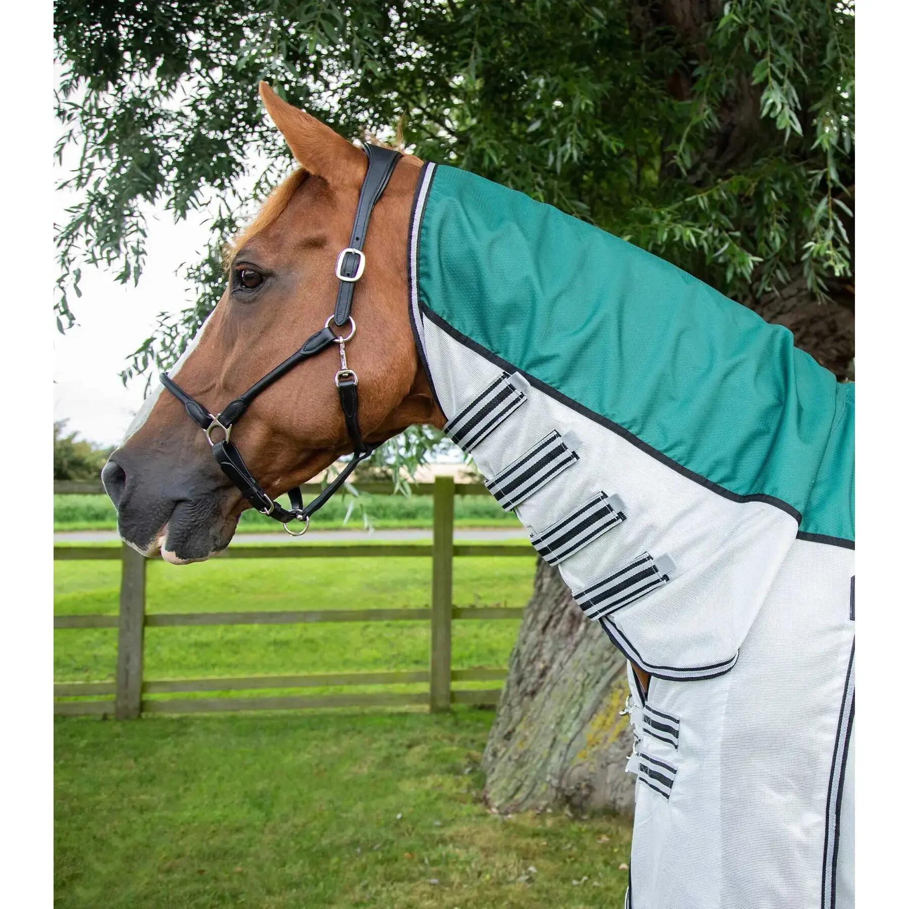 Fliegendecke für Pferde mit Übergurten Premier Equine ShowerTex 0 g 2/6