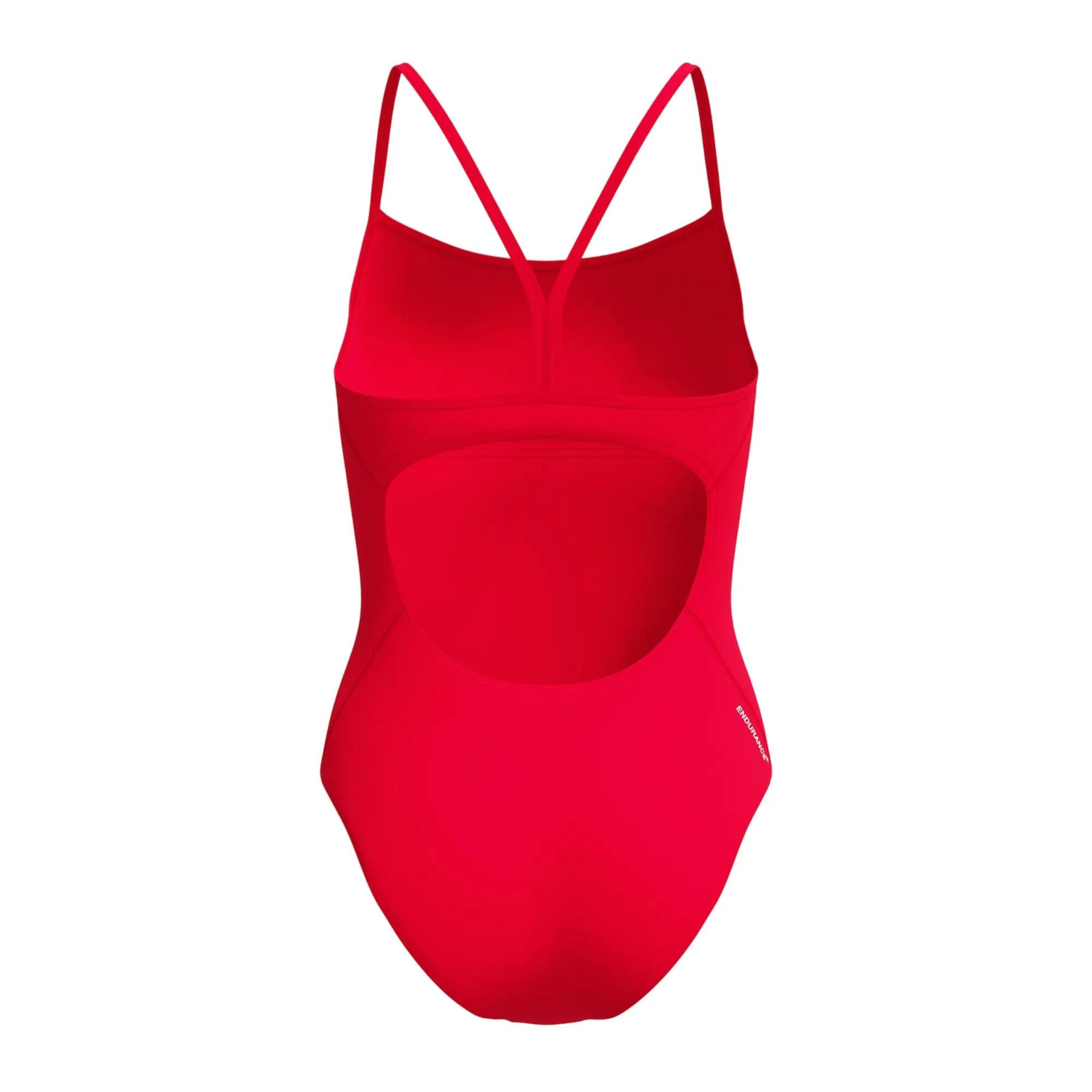 Costume Da Bagno Intero Logo Resistenza+ Bretellina Donna Speedo Rosso 2/5
