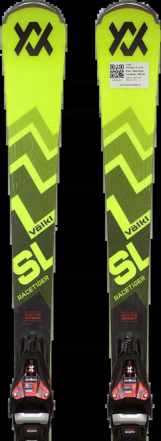 Használt síléc kötéssel - Volkl Racetiger SL 2025 160cm 1/5