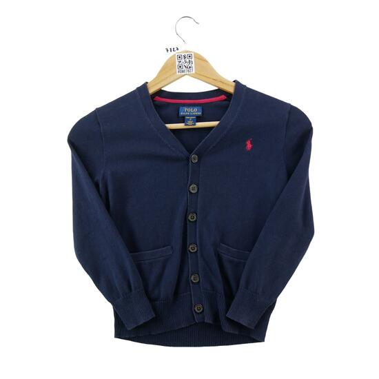 Seconde vie - Gilets Fille Cardigan Polo Pony Marine - Excellent