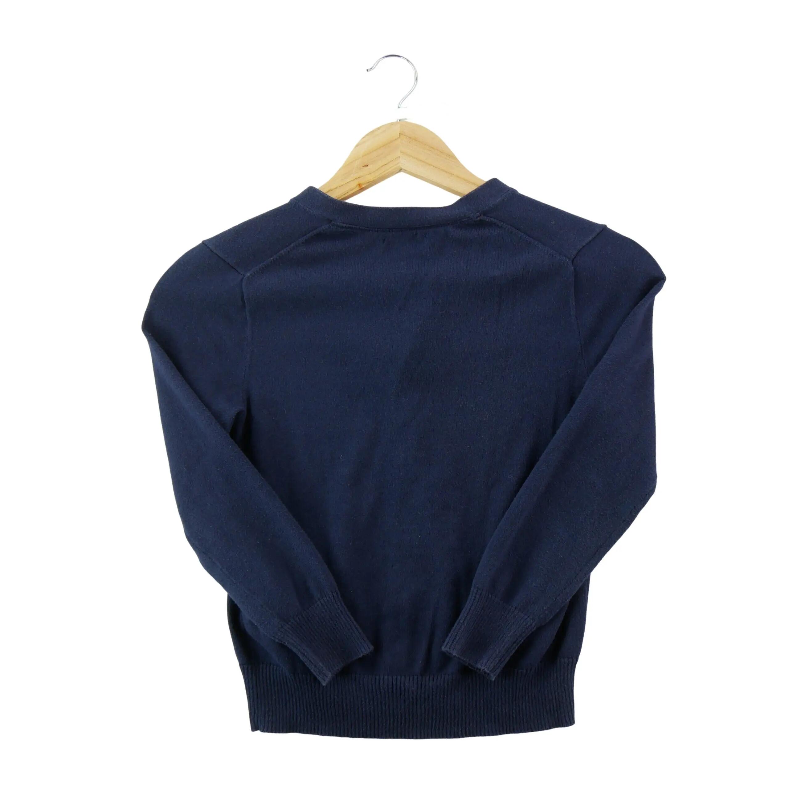 Refurbished - Mädchen Strickjacken Cardigan Polo Pony Dunkelblau - Wie neu 2/6
