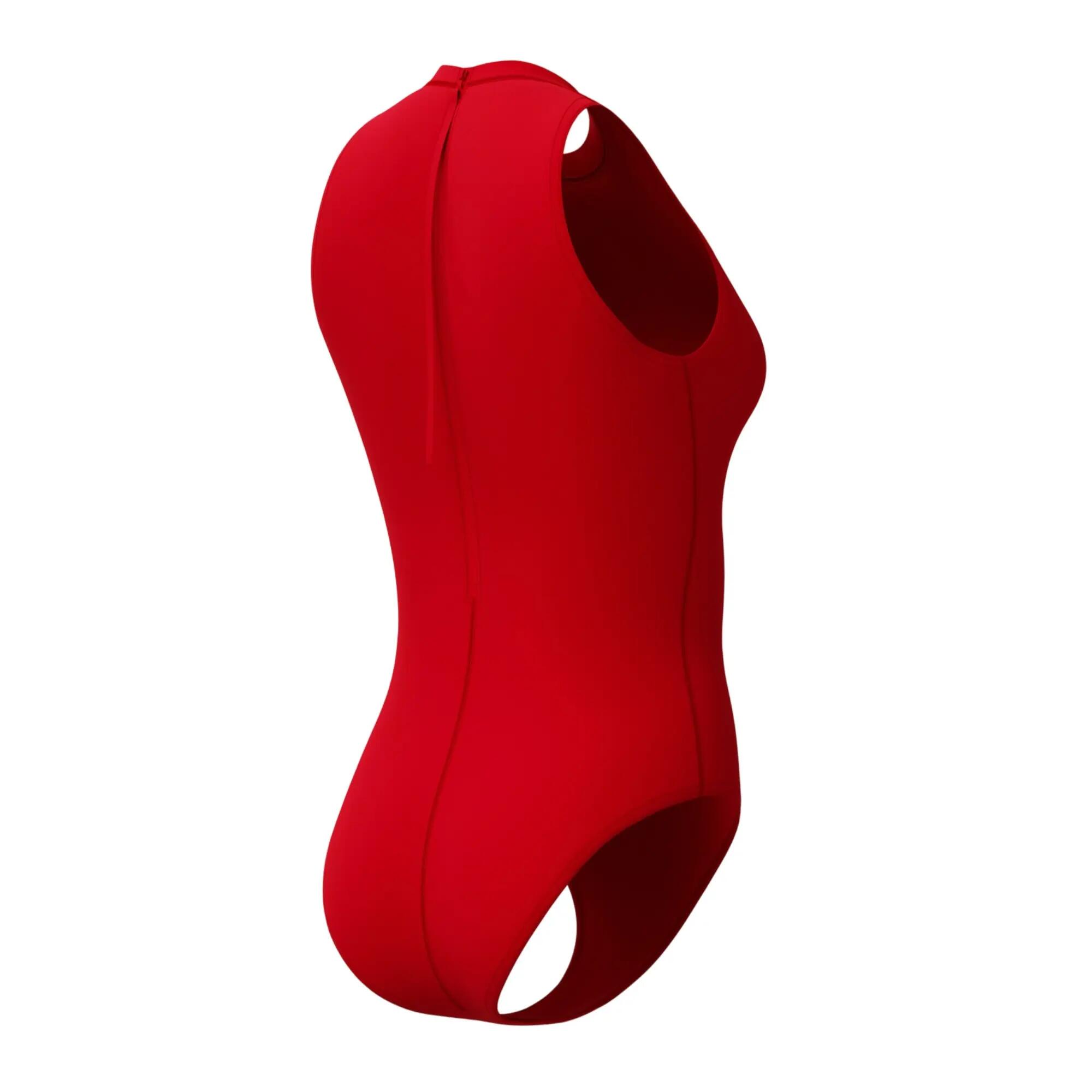 Maillot De Bain 1 Pièce Uni À Col Rasducou Et Fermeture Éclair Arrière HYDRASUIT 4/5