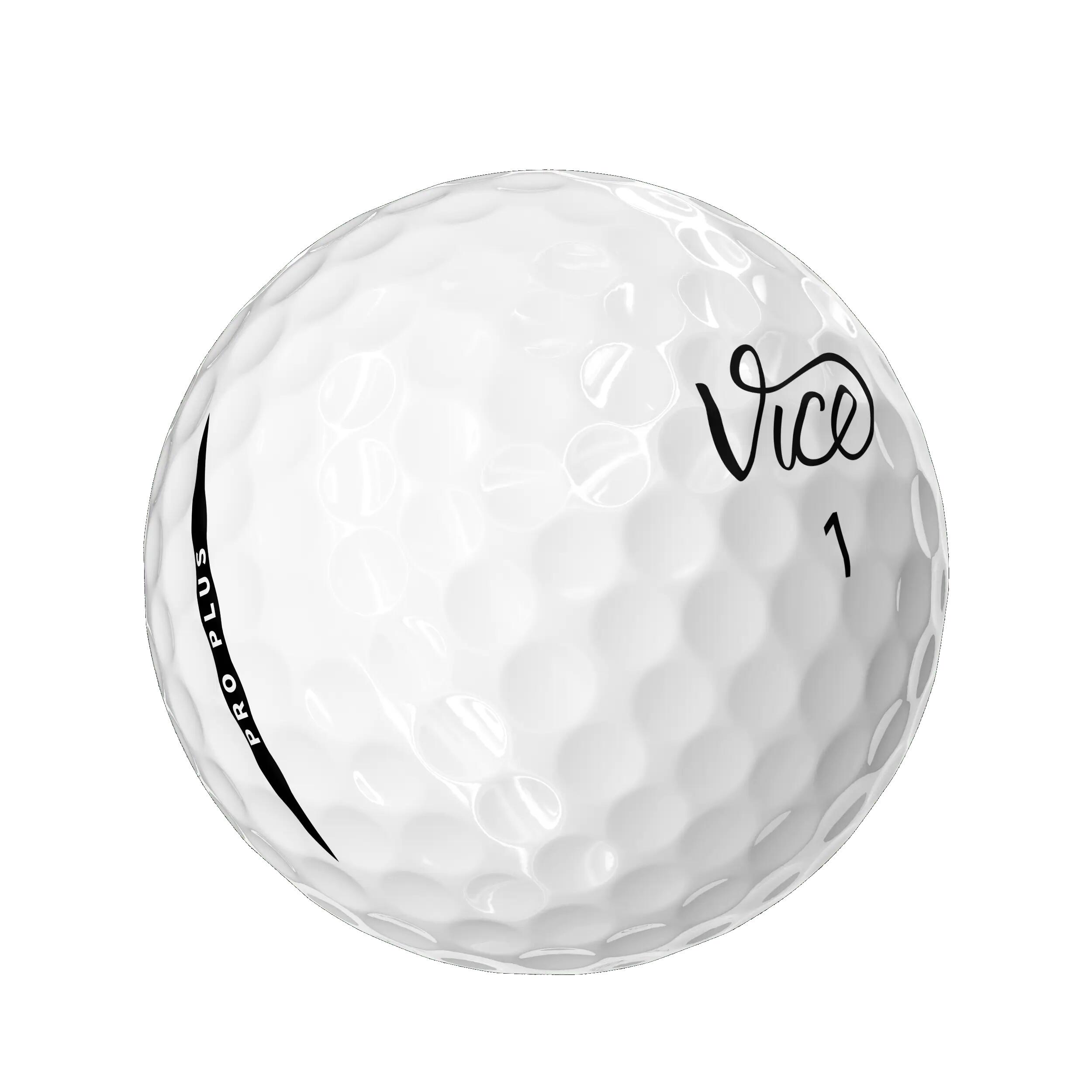 Vice Pro Plus 12x Golf Balls White 5/5