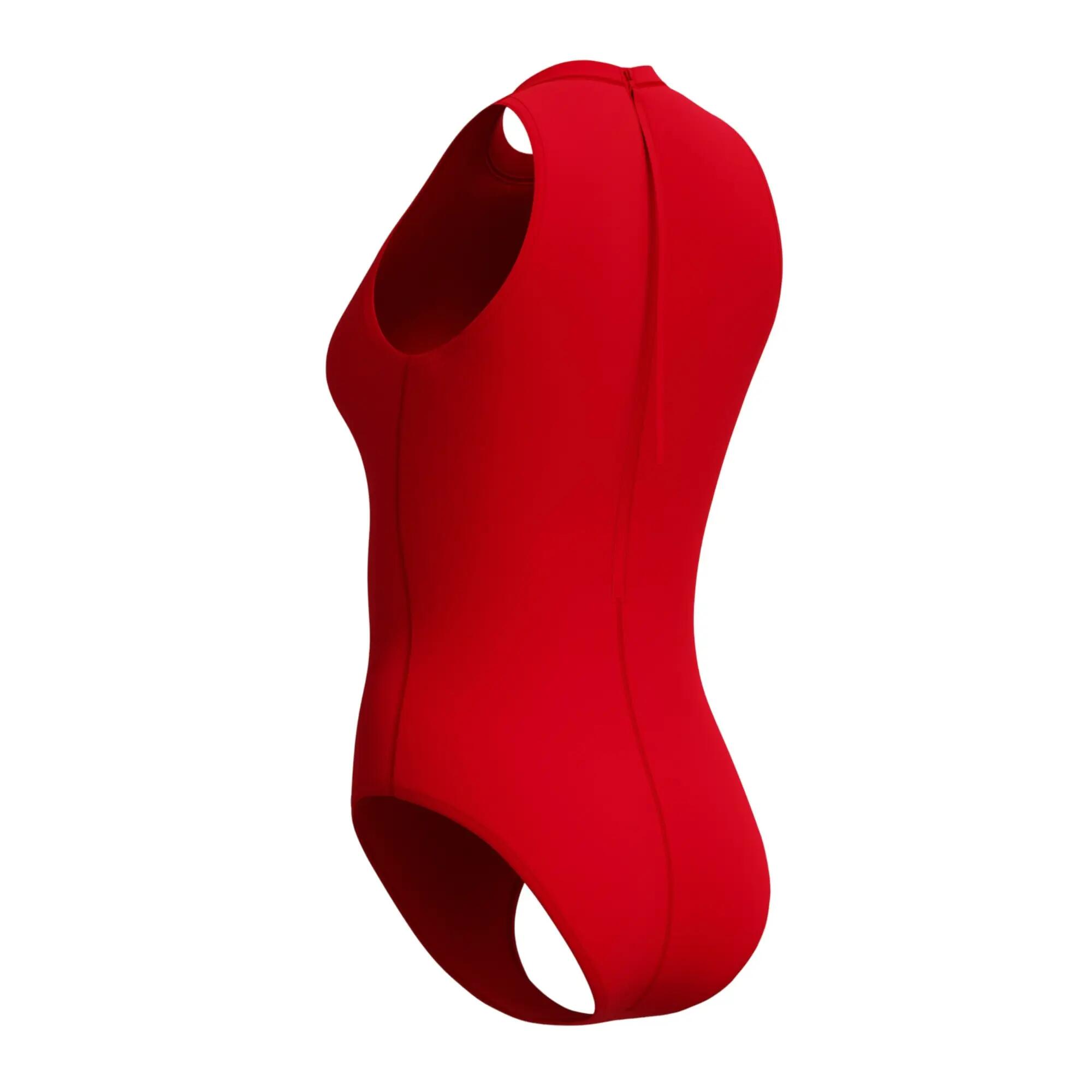 Maillot De Bain 1 Pièce Uni À Col Rasducou Et Fermeture Éclair Arrière HYDRASUIT 3/5