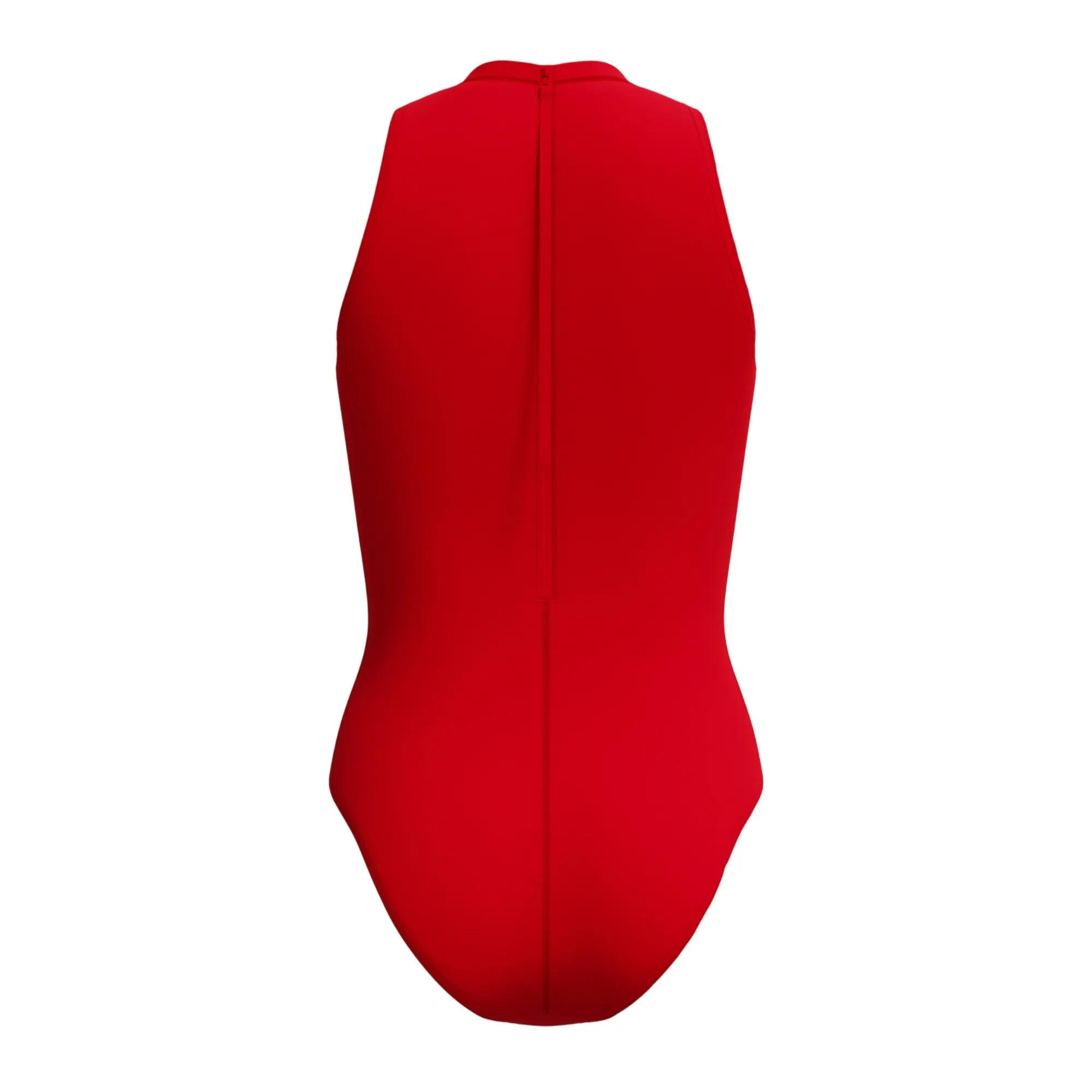 Maillot De Bain 1 Pièce Uni À Col Rasducou Et Fermeture Éclair Arrière HYDRASUIT 2/5