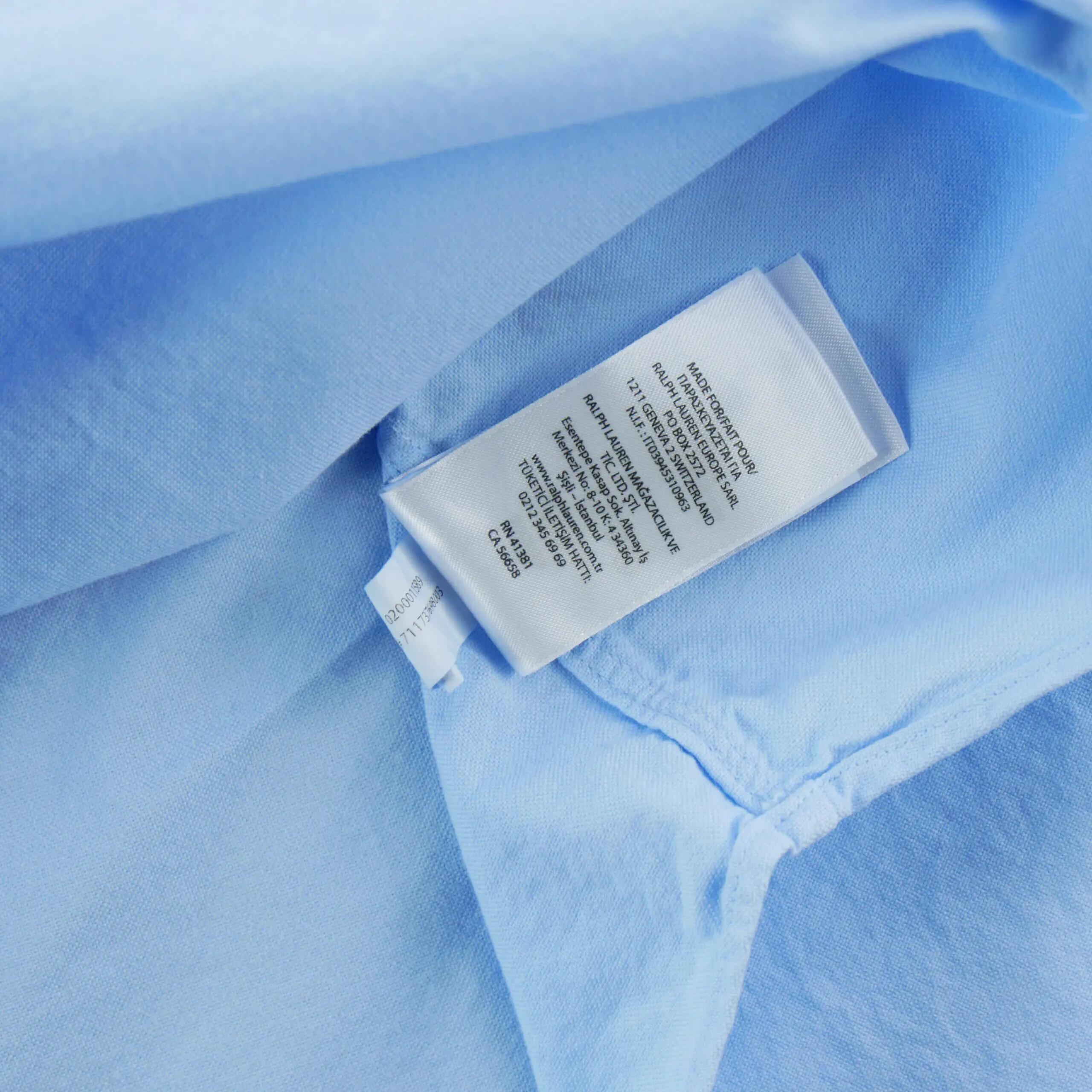 Refurbished - Klassische Herrenhemd uni Oxford Blau - Wie neu 5/6