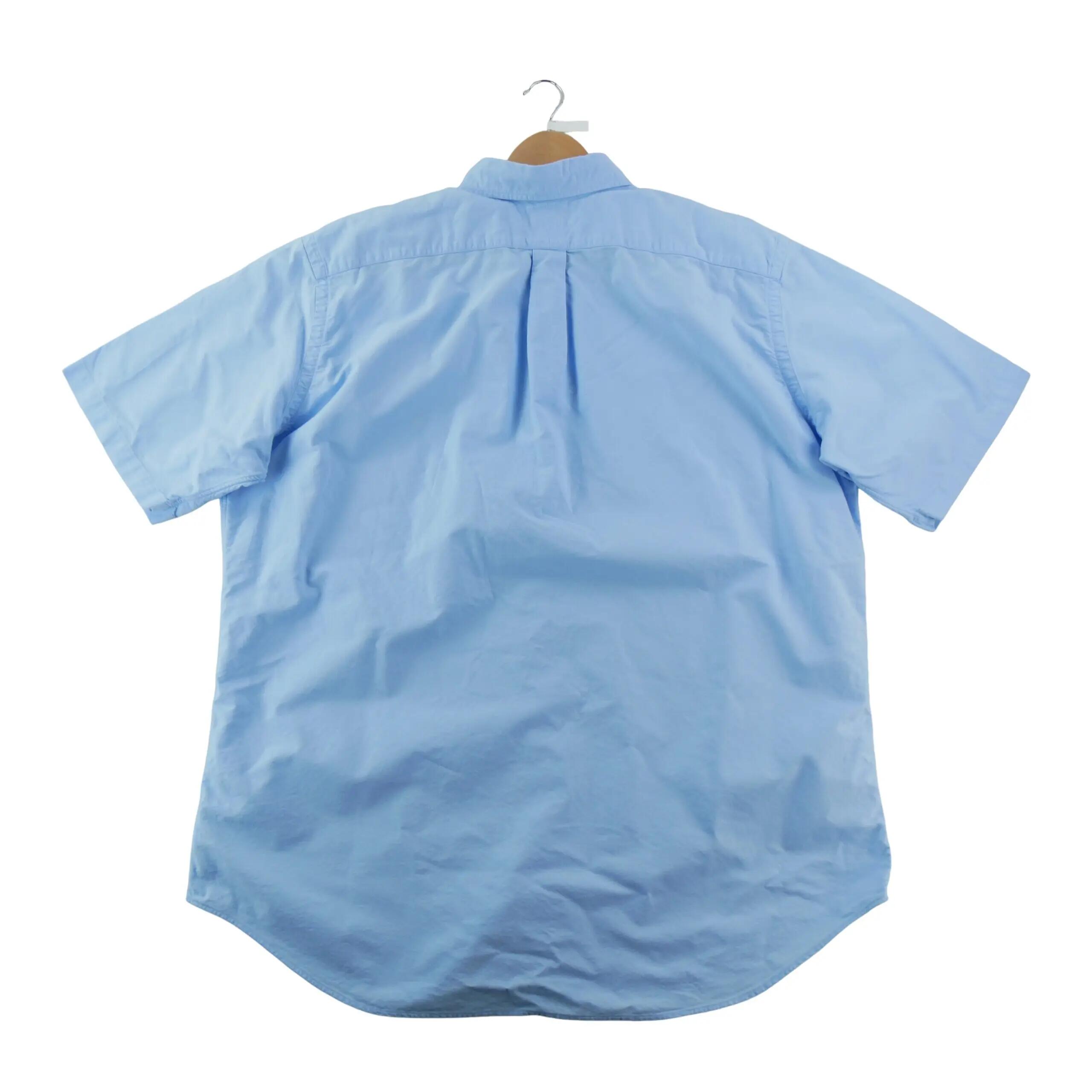 Refurbished - Klassische Herrenhemd uni Oxford Blau - Wie neu 2/6