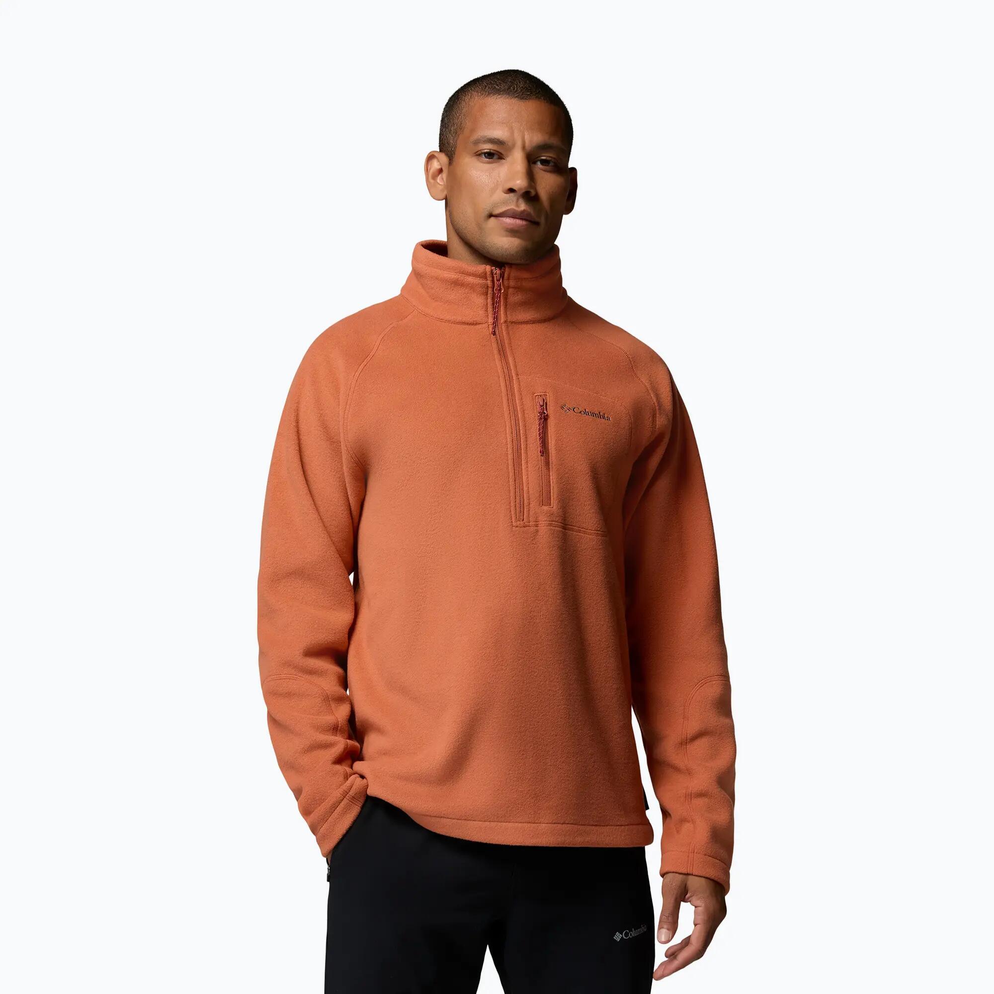 Bluza polarowa męska Columbia Fast Trek III Half Zip Teak Brown 1/6