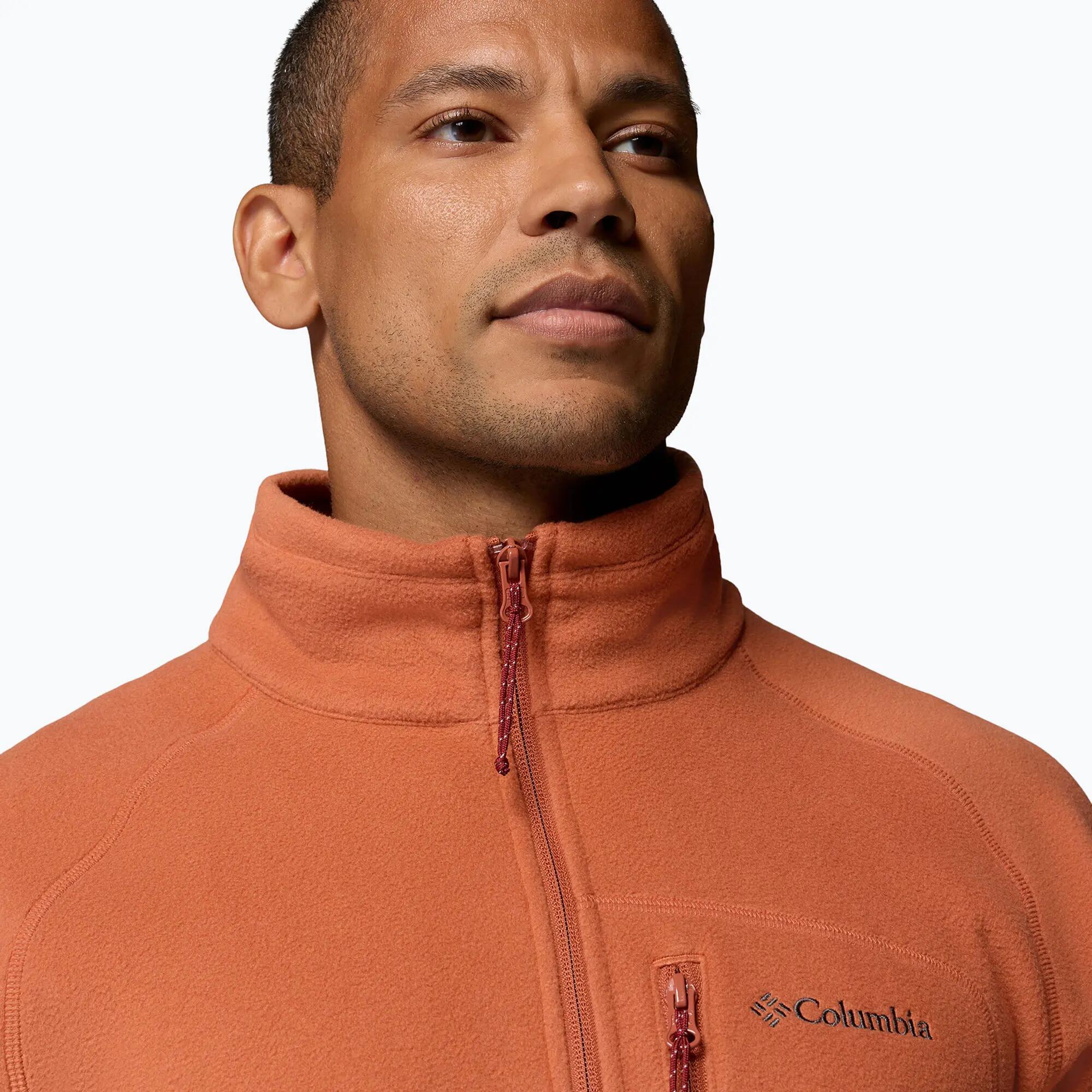 Bluza polarowa męska Columbia Fast Trek III Half Zip Teak Brown 5/6