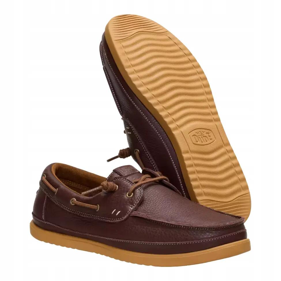 HeyDude Męskie Mokasyny Harbor Lo Craft Leather 3/6